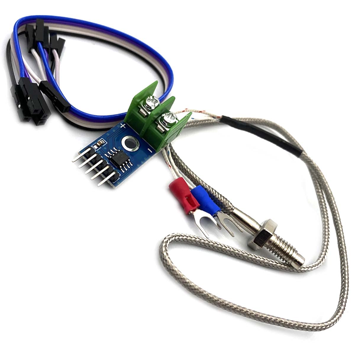 Kiro&Seeu Dc 3 5V Max6675 Module + K Type Thermocouple Temperature Sensor Thermocouple Sensor Set M6 Screw Compatible With Ardui