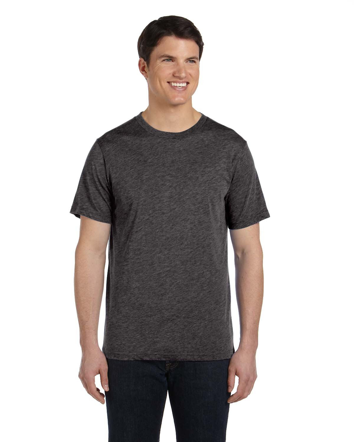 Bella  Canvas Unisex Triblend Short Sleeve T Shirt Xl Char Black Trib