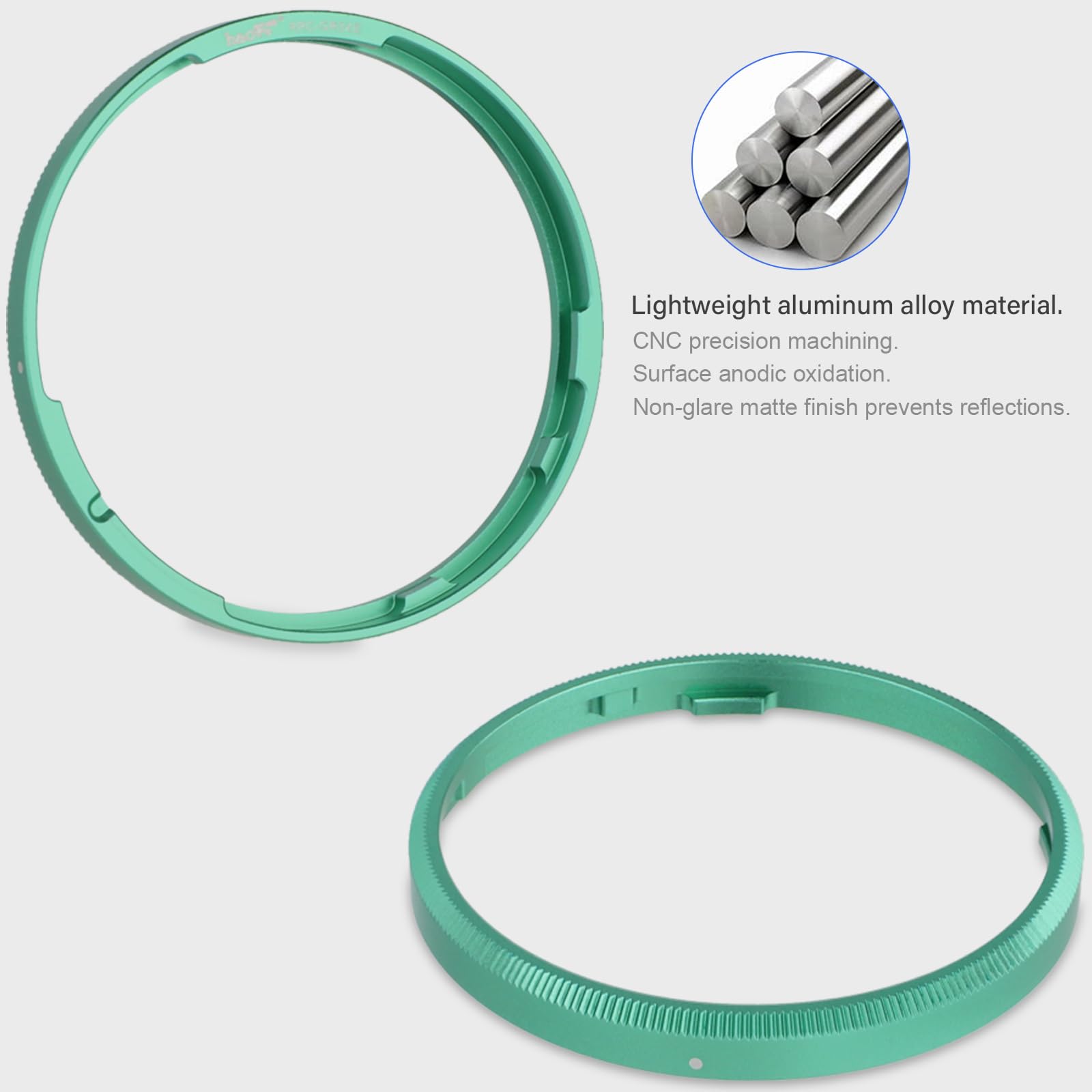 Haoge Rrc Gr3Xe Green Metal Decorate Ring For Ricoh Gr3X/Griiix Camera Accessories Replaces Gn 2