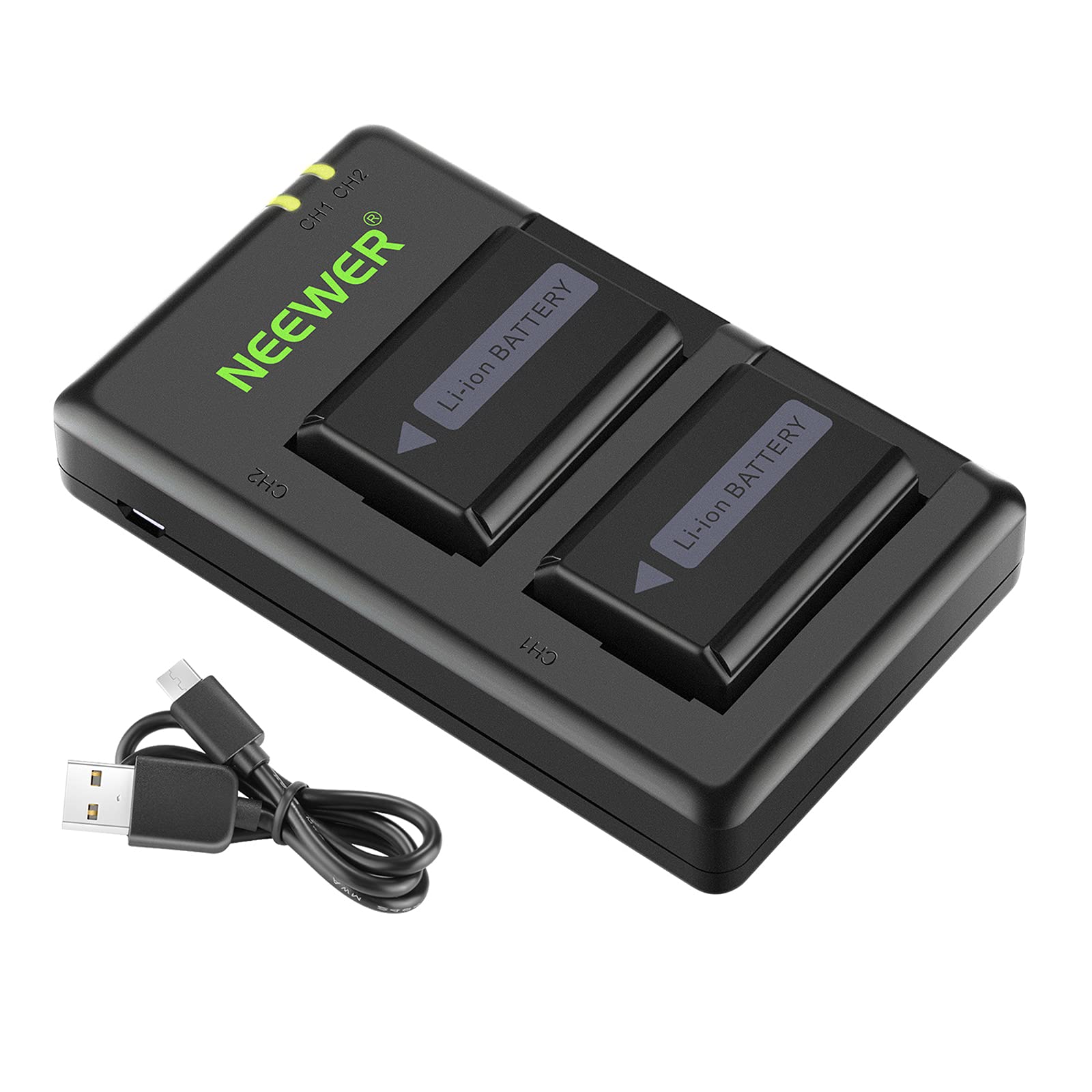 Neewer Np Fw50 Camera Battery Charger Set Compatible With Sony Zv E10, A7, A7R, A7Rii, A7Ii, A7Sii, A7S, A3000, A5000, A6000, A6