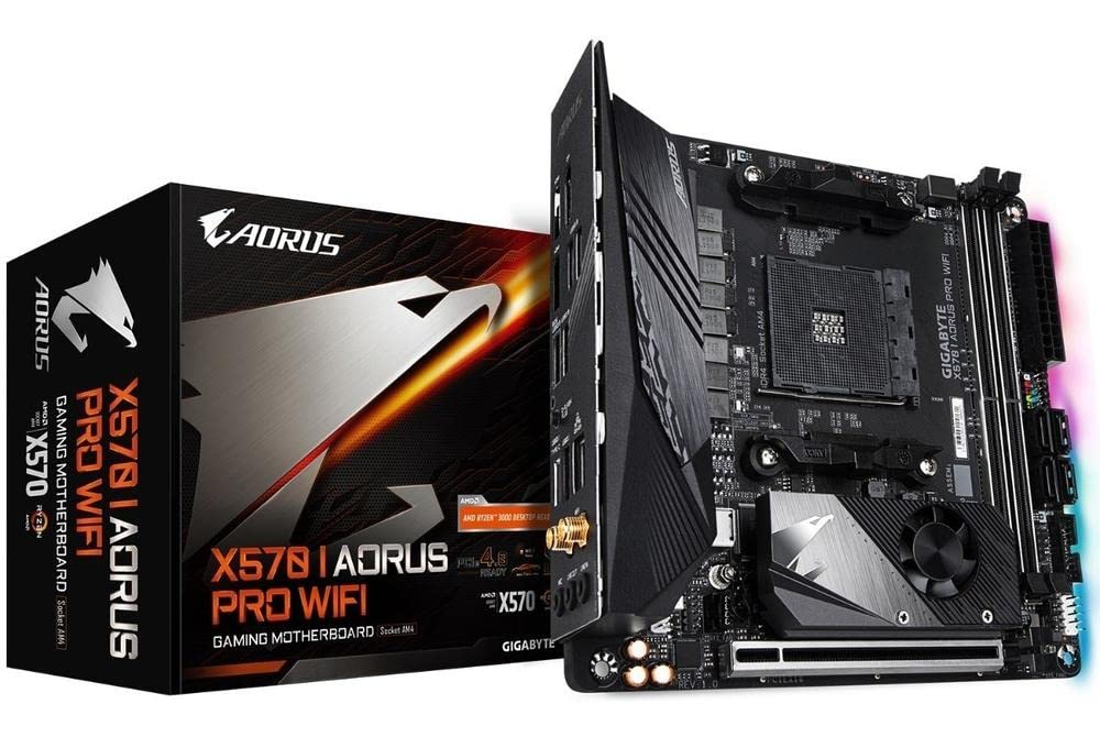 Gigabyte X570 I Aorus Pro Wi Fi (Amd Ryzen 3000/X570/Mini Itx/Pcie4.0/Ddr4/Usb 3.1/Realtek Alc1220 Vb/Displayport 1.4/2Xhdmi 2.0