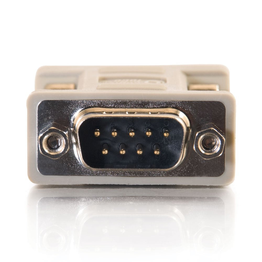 C2G 08075 Db9 Male To Db9 Female Serial Rs232 Null Modem Adapter, Beige