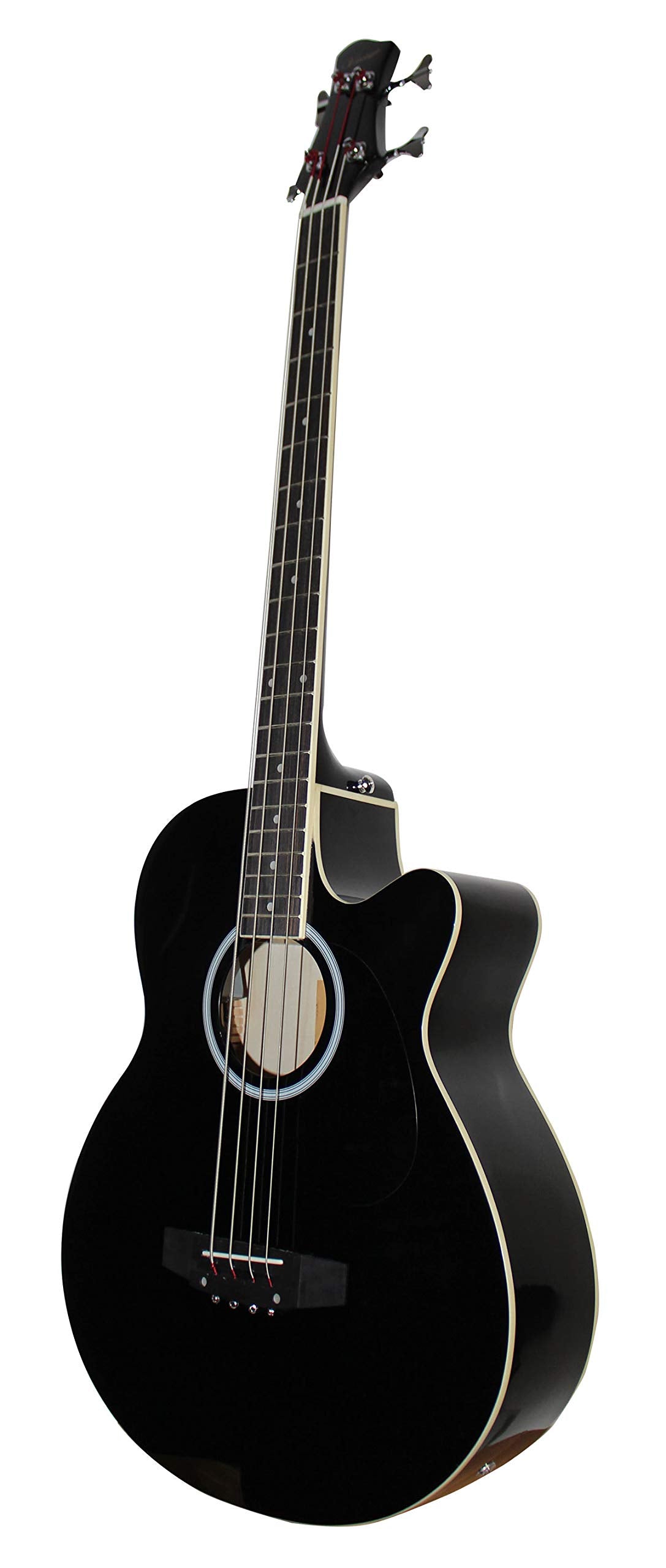 Ymc 4 Strings Cutaway Acoustic Electric Bass Guitar With 4 Band Equalizer, Adjustable Truss Rod,Gig Bag,Strap,Picks  (Black)