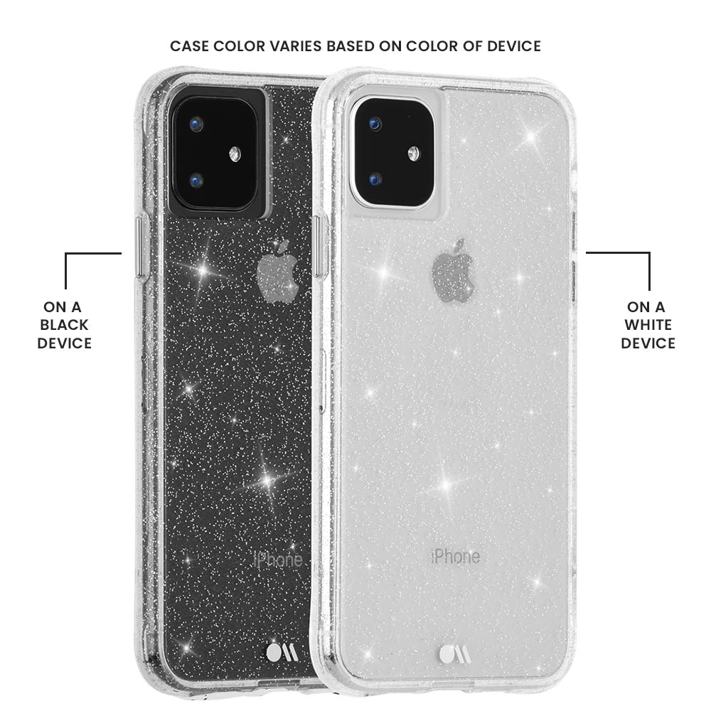 Case Mate   Sheer Crystal   Sparkle Case For Iphone 11   Protective Design   6.1 Inch   Crystal Clear