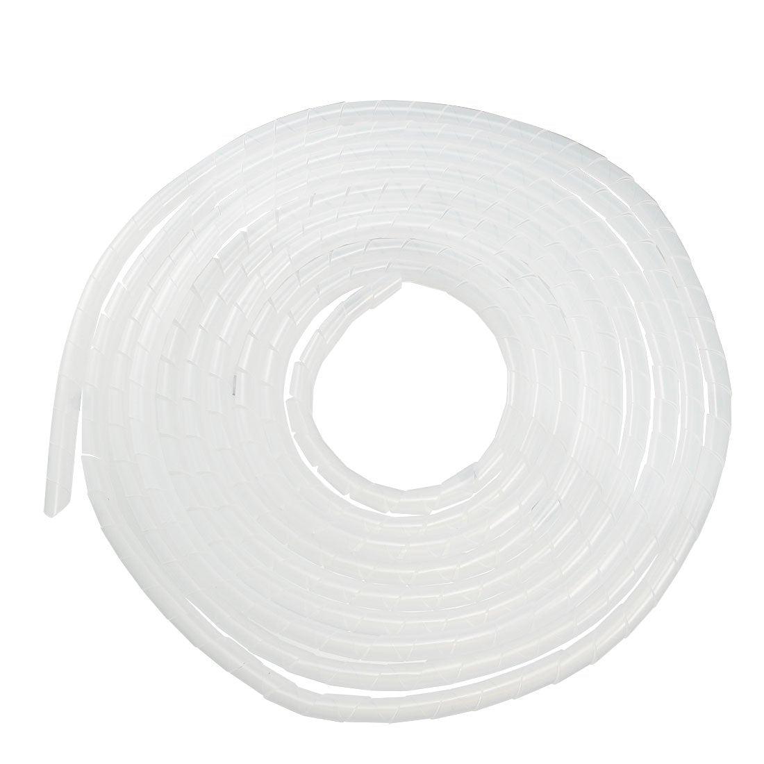 Uxcell Spiral Cable Wrap Wire Cord Wraps 1/2 Inch X 18Ft Pe Polyethylene Tubing For Computer Wire