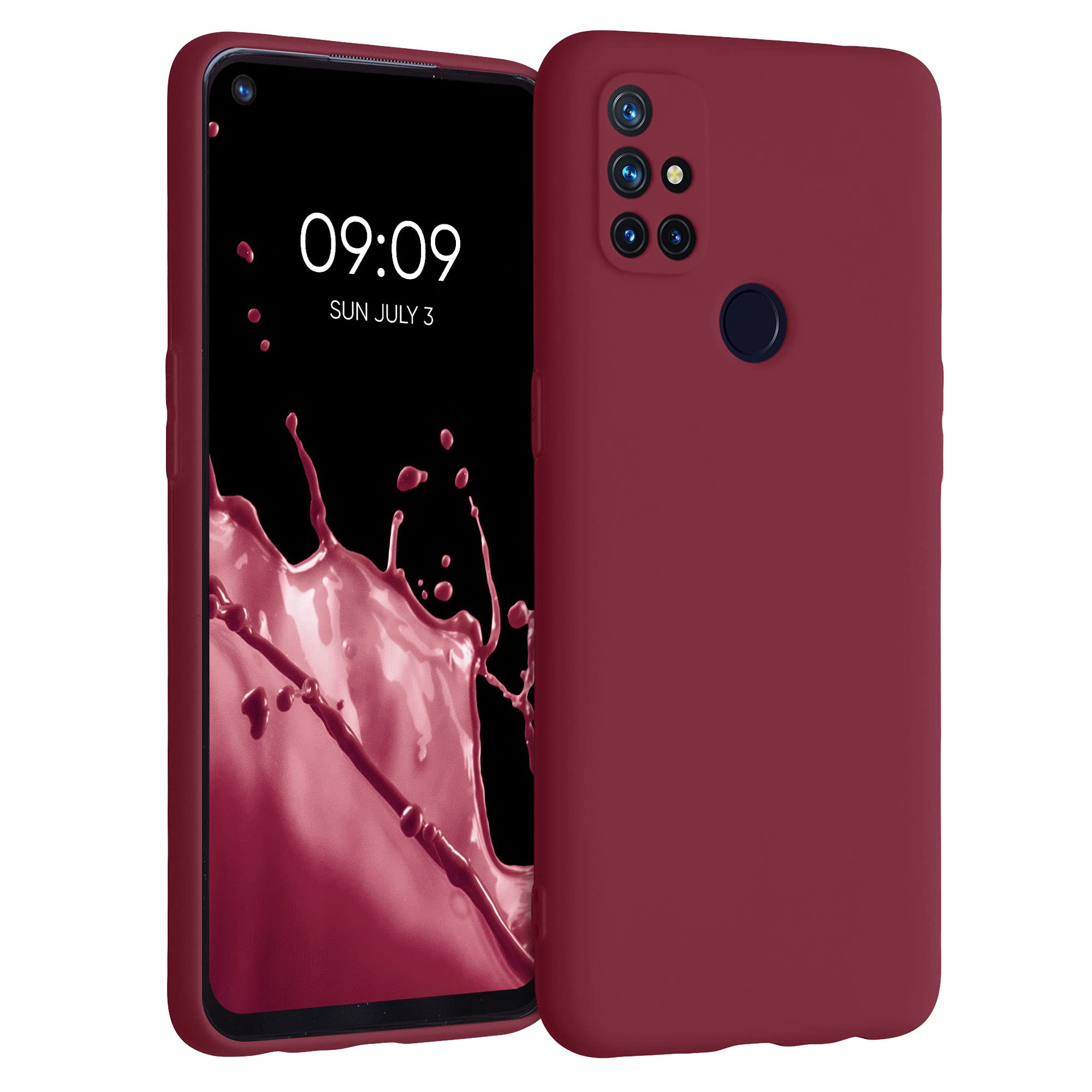 Kwmobile Case Compatible With Oneplus Nord N10 5G Case   Soft Slim Protective Tpu Silicone Cover   Tawny Red