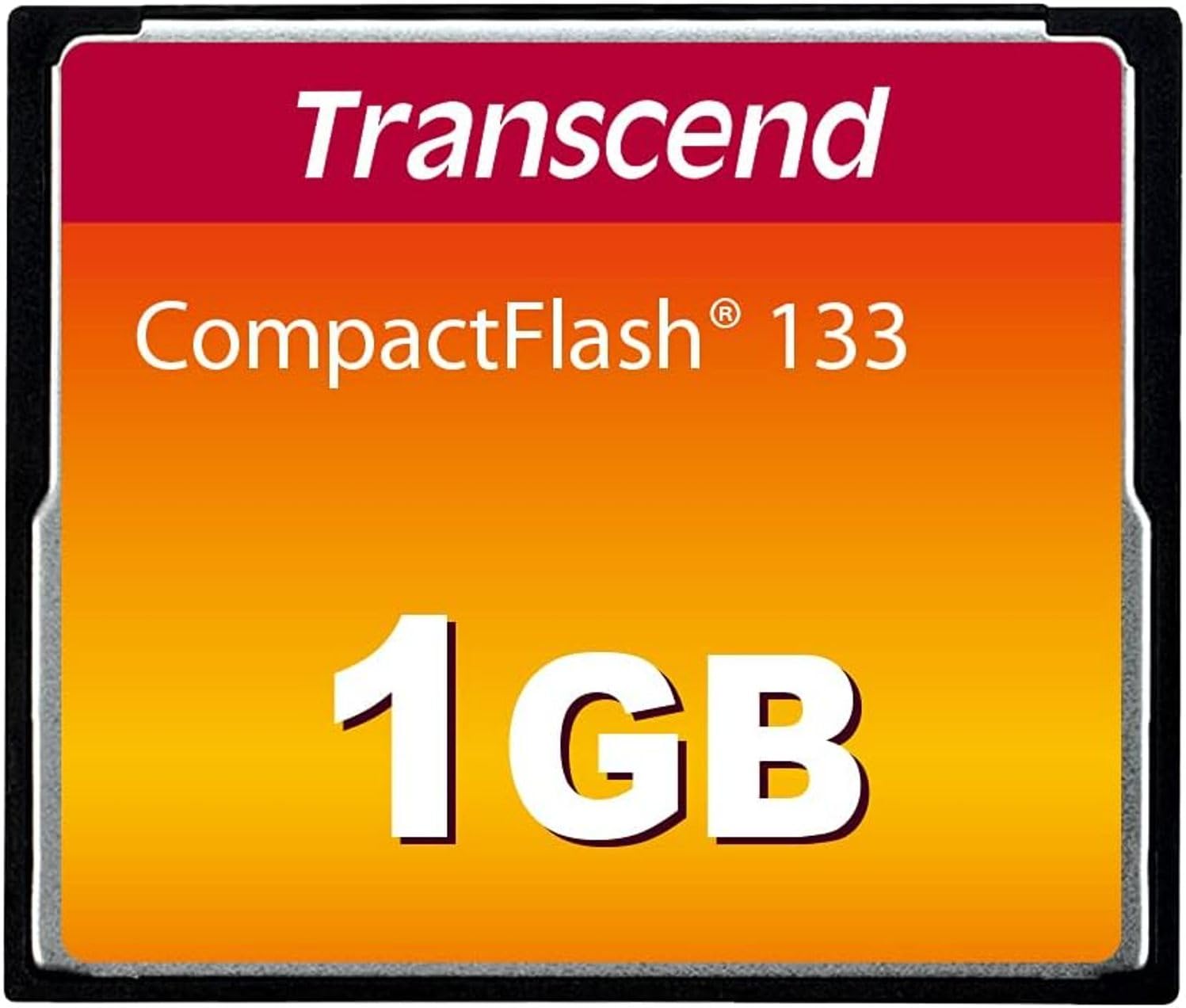 Transcend TS1GCF133 1GB 133X Compact Flash Card
