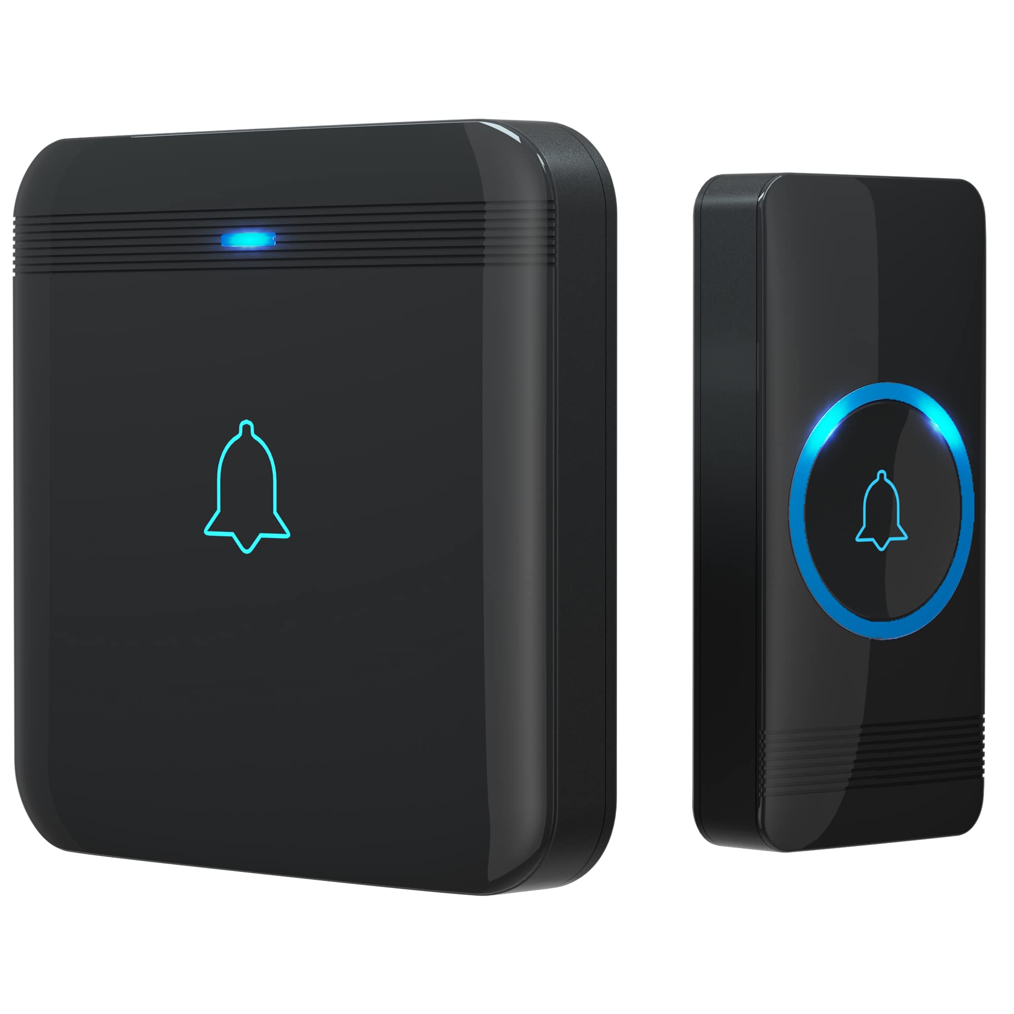 Wireless Doorbell, Avantek Waterproof Chime Kit Operating At Over 1300 Feet With 52 Melodies, 5 Volume Levels & Led Flash