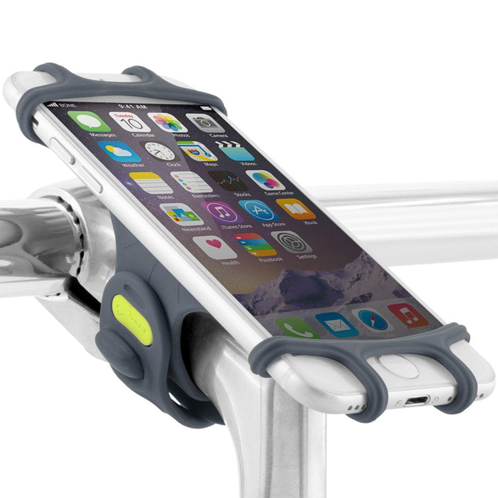 ?Bone? Bike Phone Mount, Universal Bicycle Stem Handlebar Cell Phone Holder For 4 To 6 Inch Smartphone (Bike Tie Pro Dark Blue)