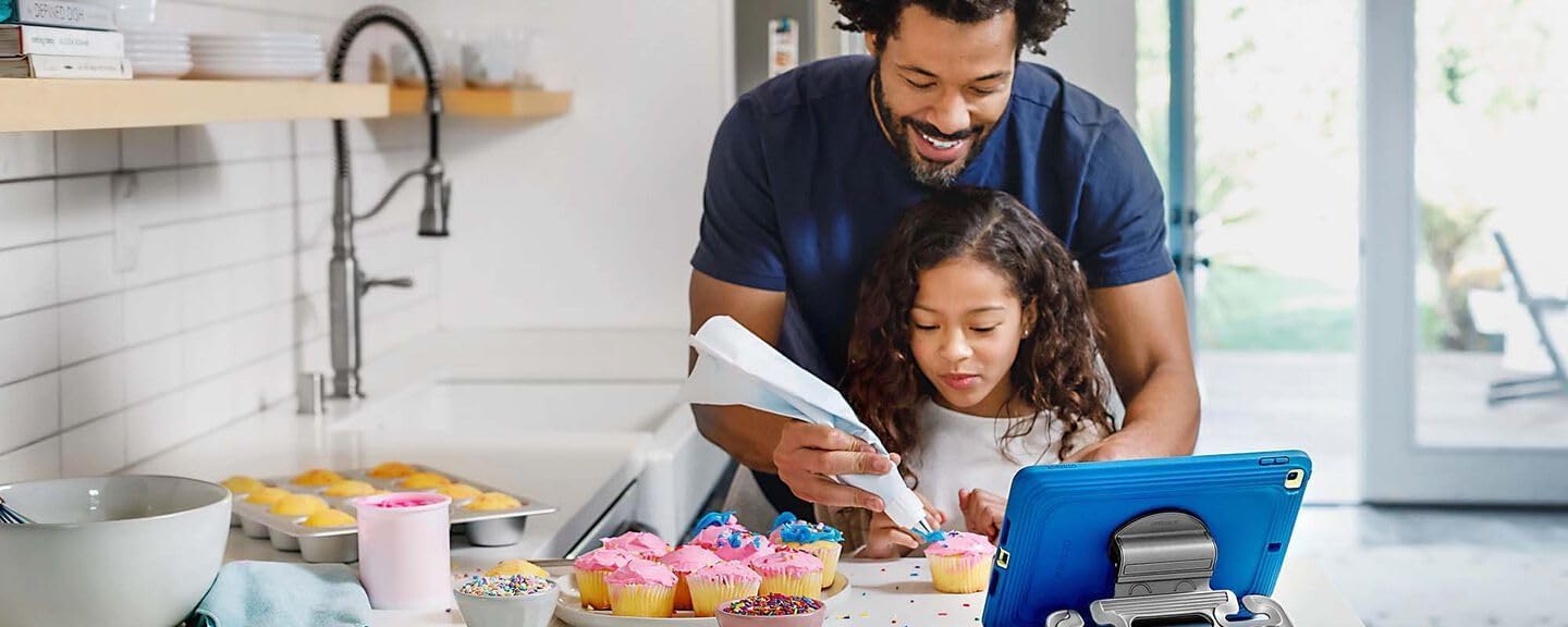 Otterbox Made For Kids Case For Ipad 7Th, 8Th & 9Th Gen (10.2'' Display   2019, 2020 & 2021 Version) With Kickstand & Car Headre