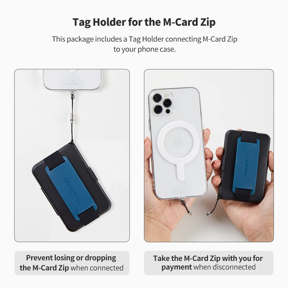 Sinjimoru For Magsafe Wallet, Secure Hard Lock Magnetic Card Holder As A Magsafe Stand And Magsafe Grip For Iphone 16 15 14 13 1