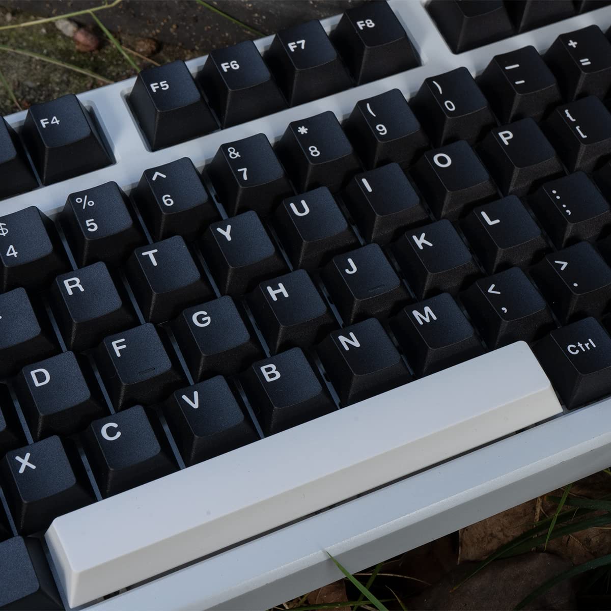 Black White Wob Keycaps Set 173 Keys Cherry Profile Doubleshot Custom Keycaps Iso Ansi For Cherry Mx Gateron 60% 65% 75% 95% Mec