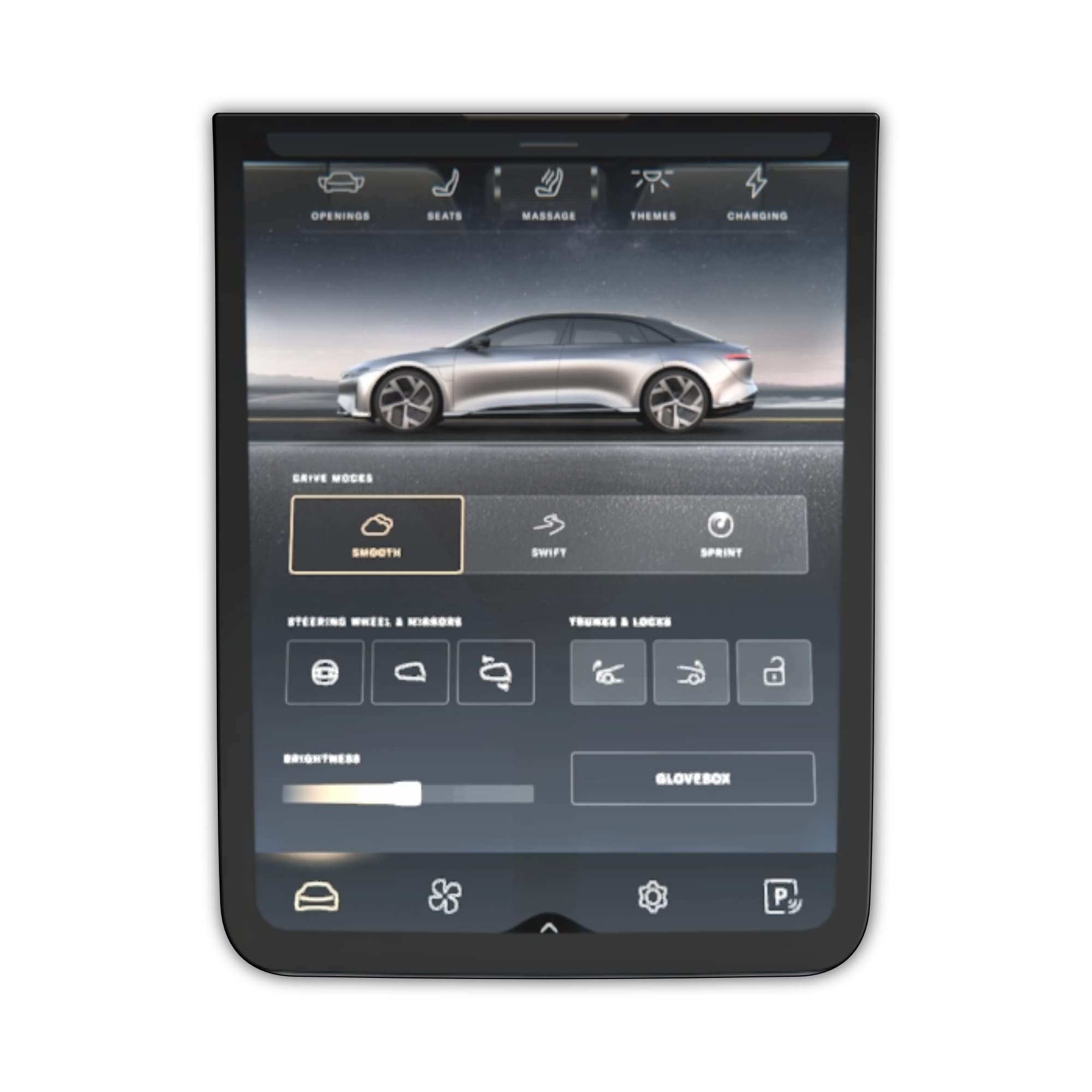 Twraps Screen Protectors For Lucid Air   Pilot Only (1Pc), Matte/Anti Glare | Display Protection For The Touchscreen & Infotainment System Lucid Air Accessories