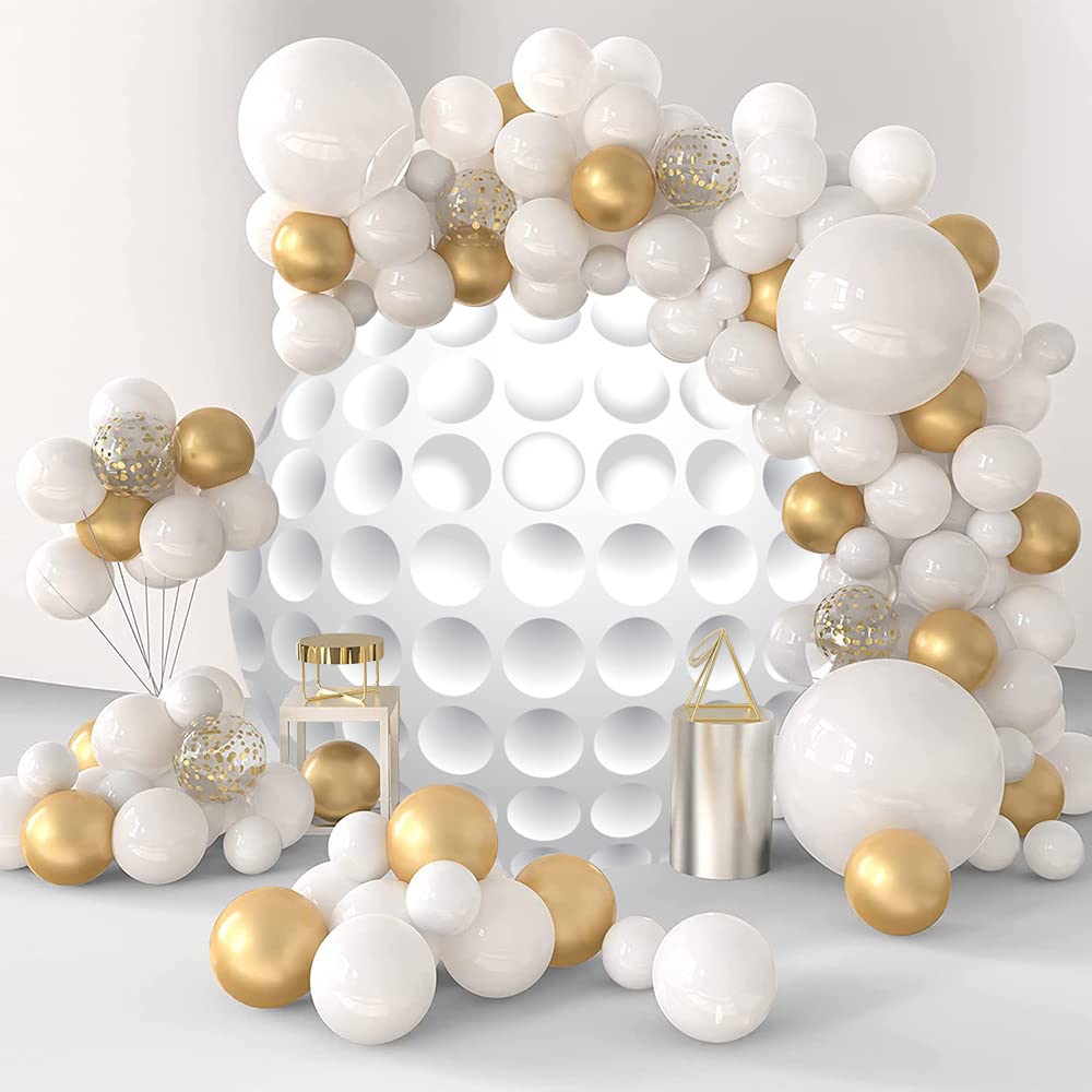 Oerju Golf Theme Round Backdrop Cover Golf Ball Backdrop For Photography Golf Sports Themed Birthday Party Decoration Circle Bac