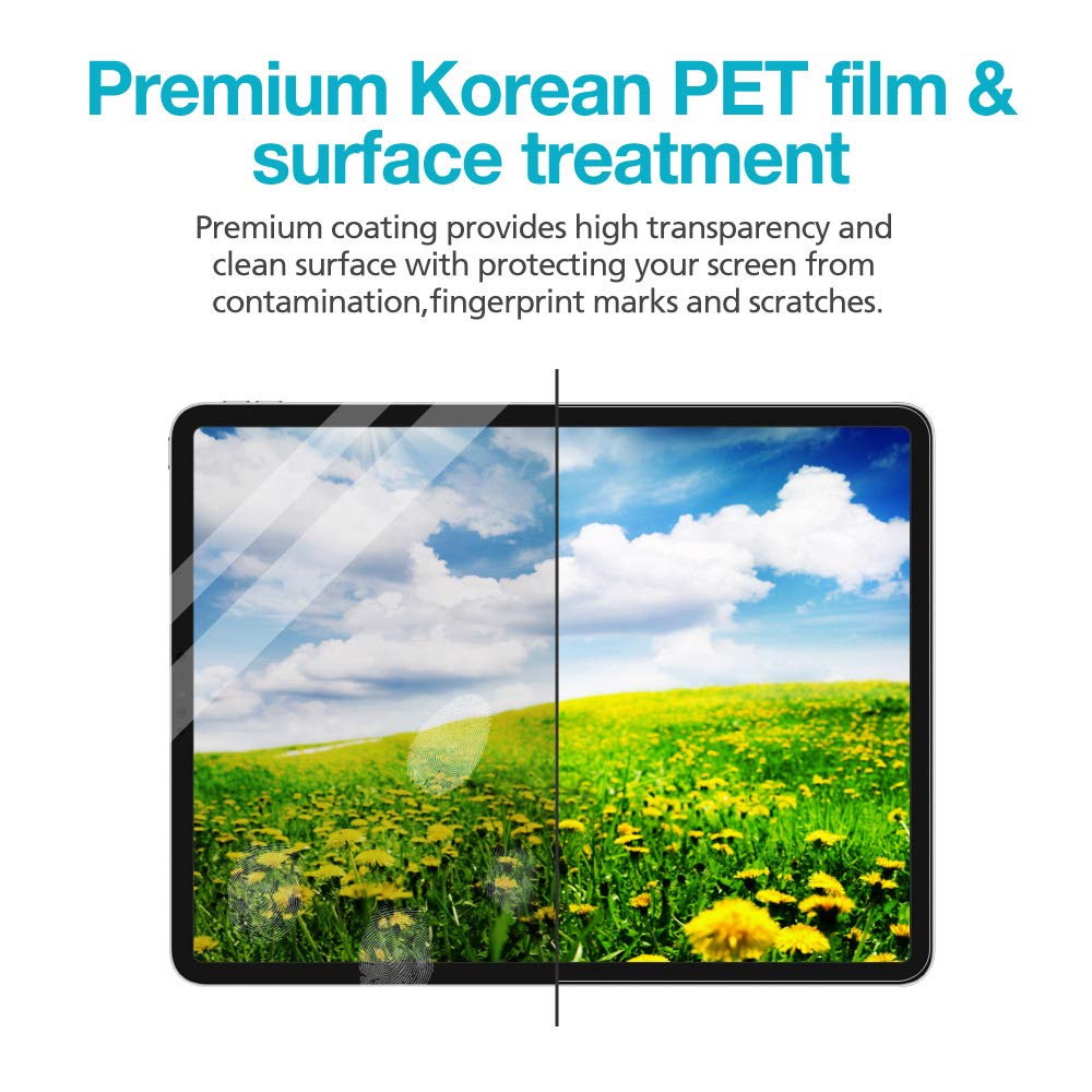 Diacube [1+1 Pack] Galaxy Tab S9 Plus/S8 Plus/S7 Plus 12.4 Inch, Paperfeel Screen Protector 1Pc + Anti Glare Protector 1Pc, Matt