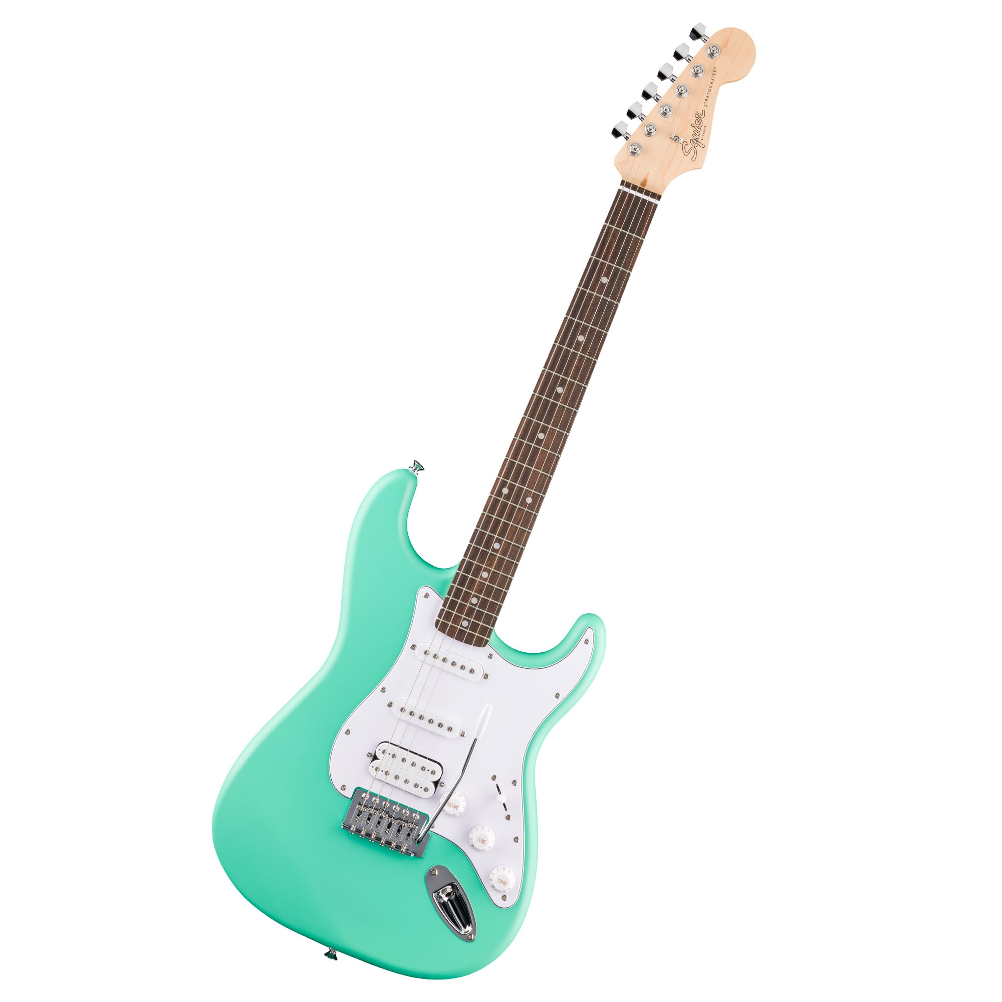 Fender Squier Debut Series Stratocaster HSS Electric Guitar, Beginner Guitar, 2-Year Warranty, Includes Free Lessons, Sea Foam G