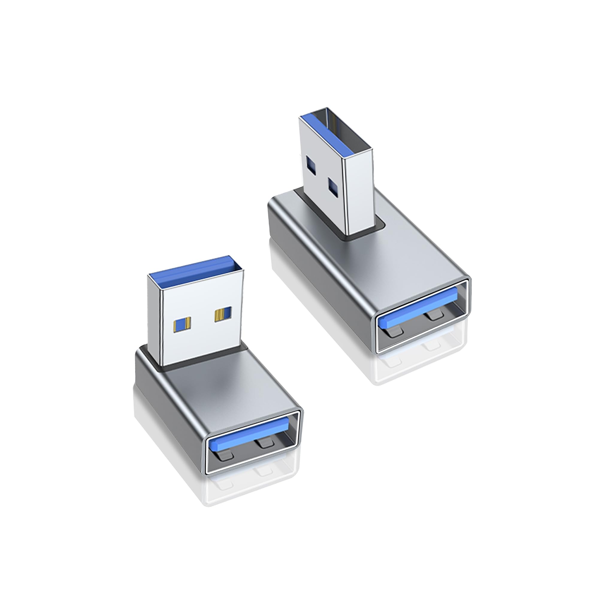 Critin 90 Degree Usb 3.0 Male To Female Adapter,Right Angle Usb A Male To Usb A Female Adapter 2 Pack, Usb 3.0 Male To Female Ri