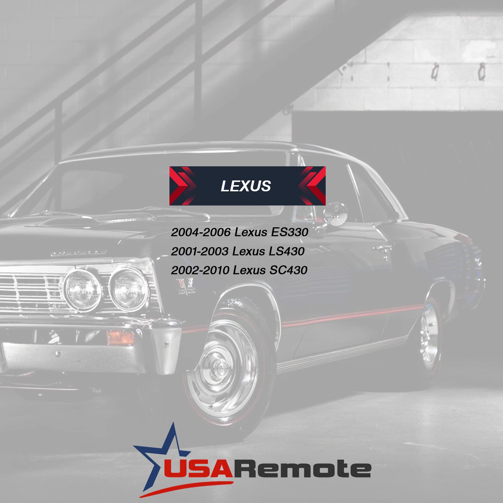 Car Key Fob Keyless Entry Remote Fits Es330 Ls430 Sc430 (Hyq12Bbt, 1511A-12Bbt), Set Of 2