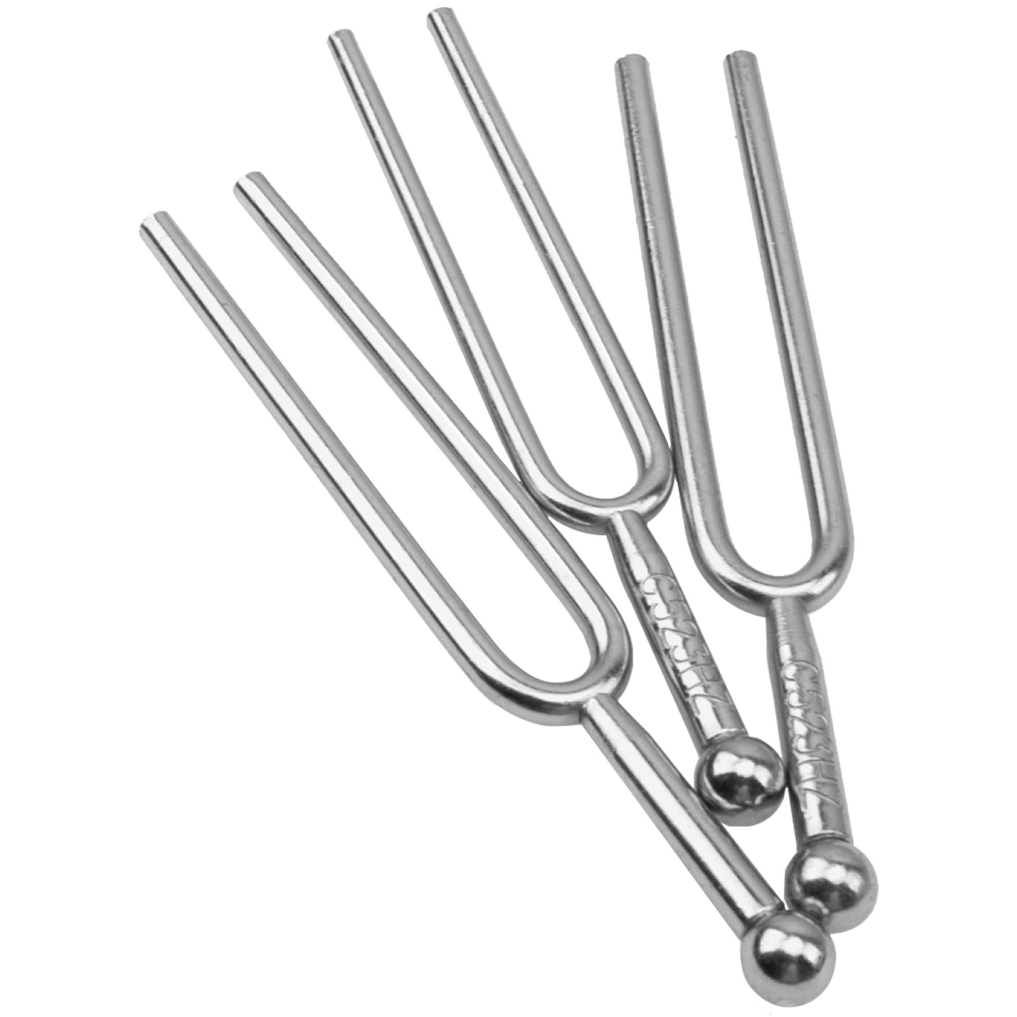 3Pcs Yootones C 523Hz Tuning Fork Standard Tuner Tone Tool Musical Instruments Compatible With Violin Guitar Tuner Device (Silve