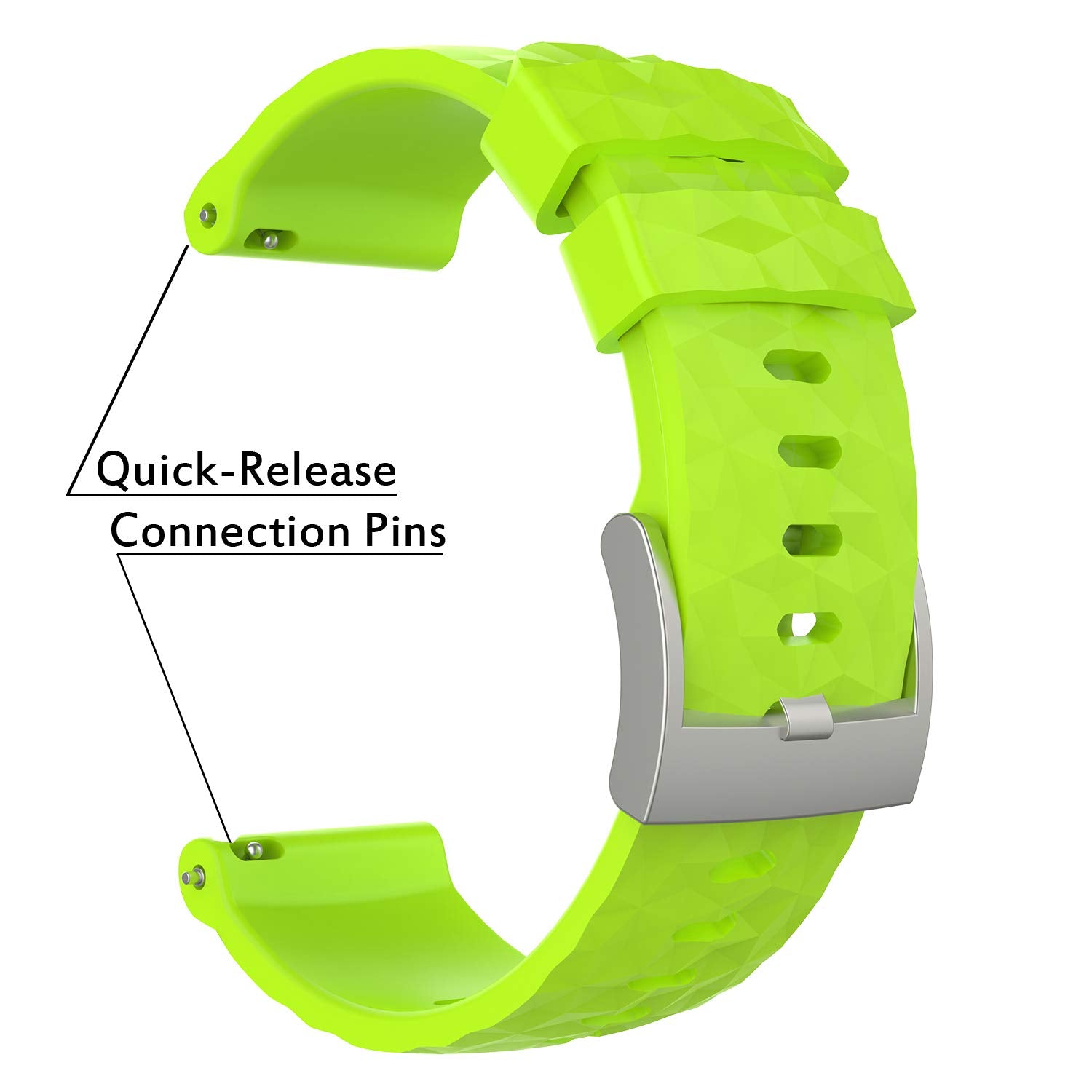 Pwkutn Silicone Replacement Accessory Watch Band Wrist Strap Bracelet For Beter 9 And Spartan Sport Wrist Hr Baro Smart Watch 2P