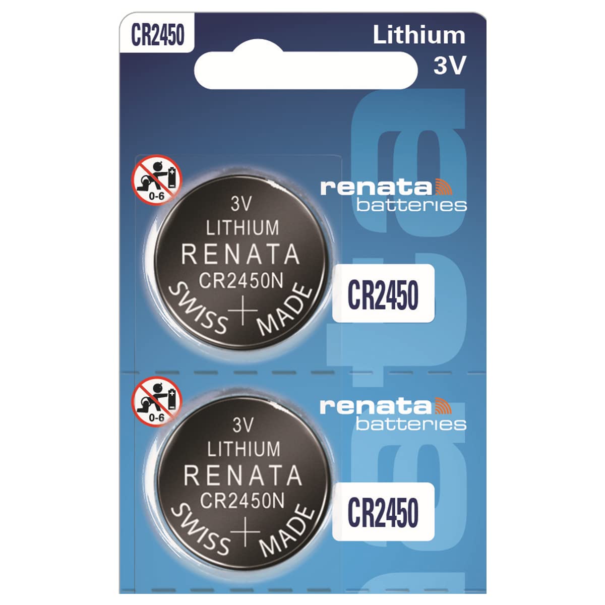 Renata Cr2450 Batteries   3V Lithium Coin Cell 2450 Battery (2 Count)