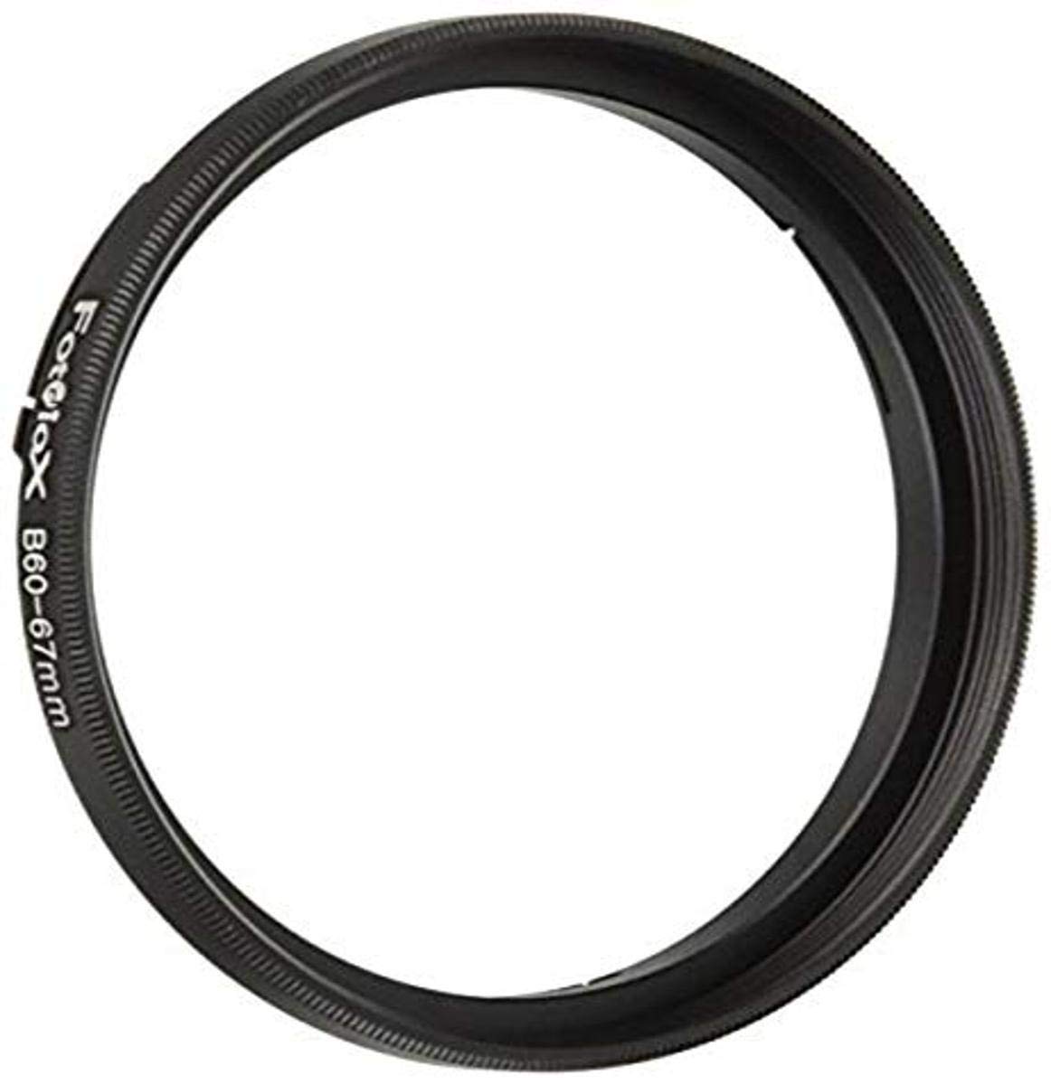Fotodiox Bayonet 60 B60-67mm Step Up Filter Adapter Ring for Hasselblad, Anodized Black Metal Filter Adapter Ring
