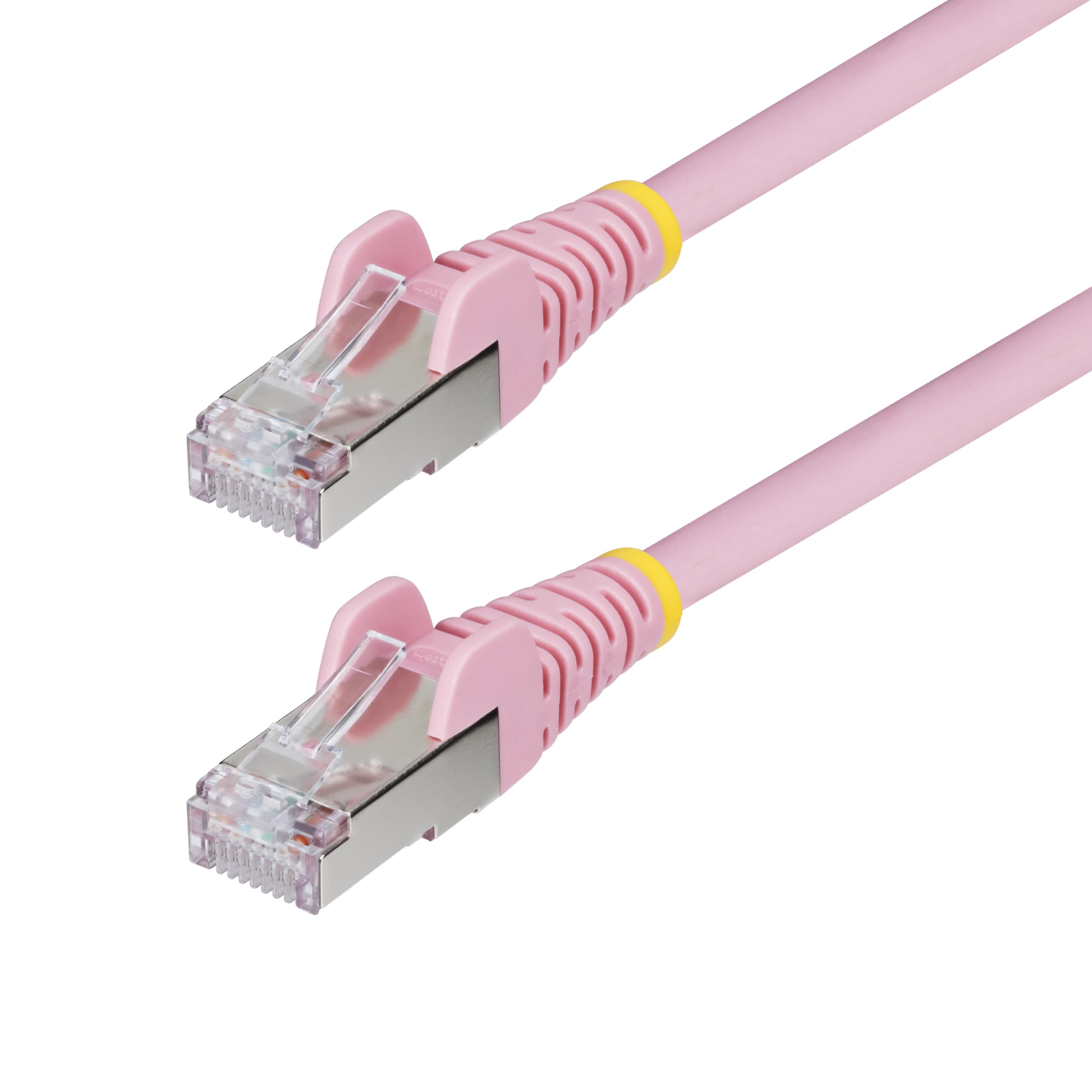 6In Pink Cat6A Ethernet Cable, Snagless Rj45, 10G, 100W Poe, S/Ftp, Lszh, 27Awg