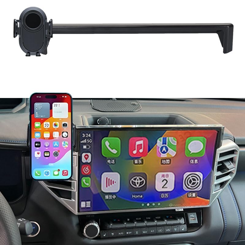 Juborre Car Phone Holder For 2022-2025 Toyota Tundra/2023 2024 2025 Sequoia Accessories,Phone Mount For Tundra/Sequoia With 14-I