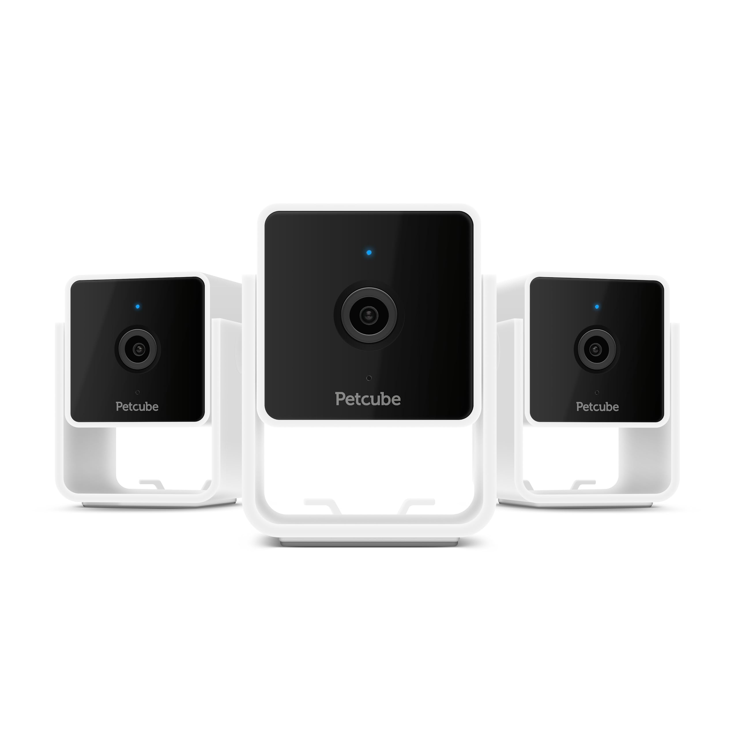 Petcube Cam Pack Of 3 Indoor Home Security Cameras With 1080P Hd Video, 2 Way Audio, Motion Detection, And Phone App, Night Visi