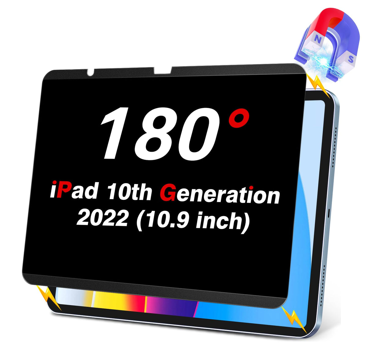 Zoegaa Privacy Screen Protector Ipad 10Th Generation,Magnetic Privacy Screen Protector For Ipad 10Th (10.9 Inch,2022 Model,10Th