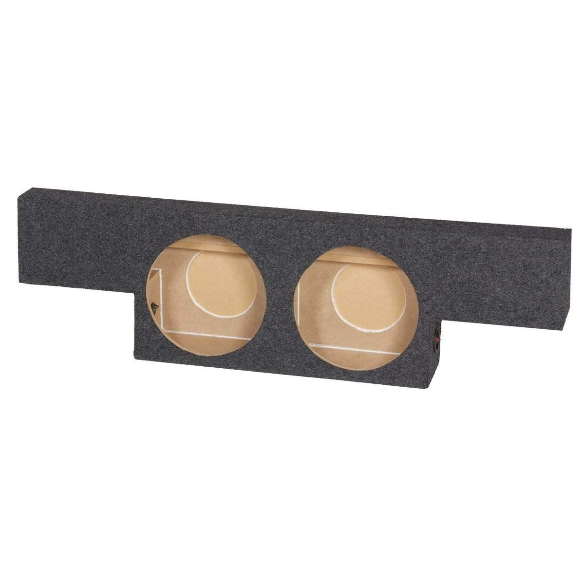 QPower Non HD Crew Cab Behind Seat Dual 10 Subwoofer Box