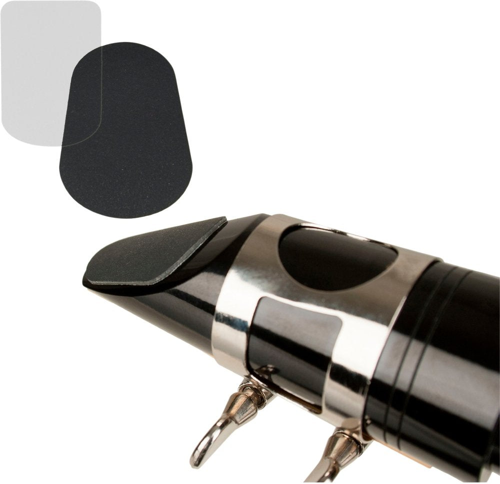 Protec Woodwind Mouthpiece Cushions, 6 Pack, Size Large, Thick (.8Mm), Black, Model Mcl8B