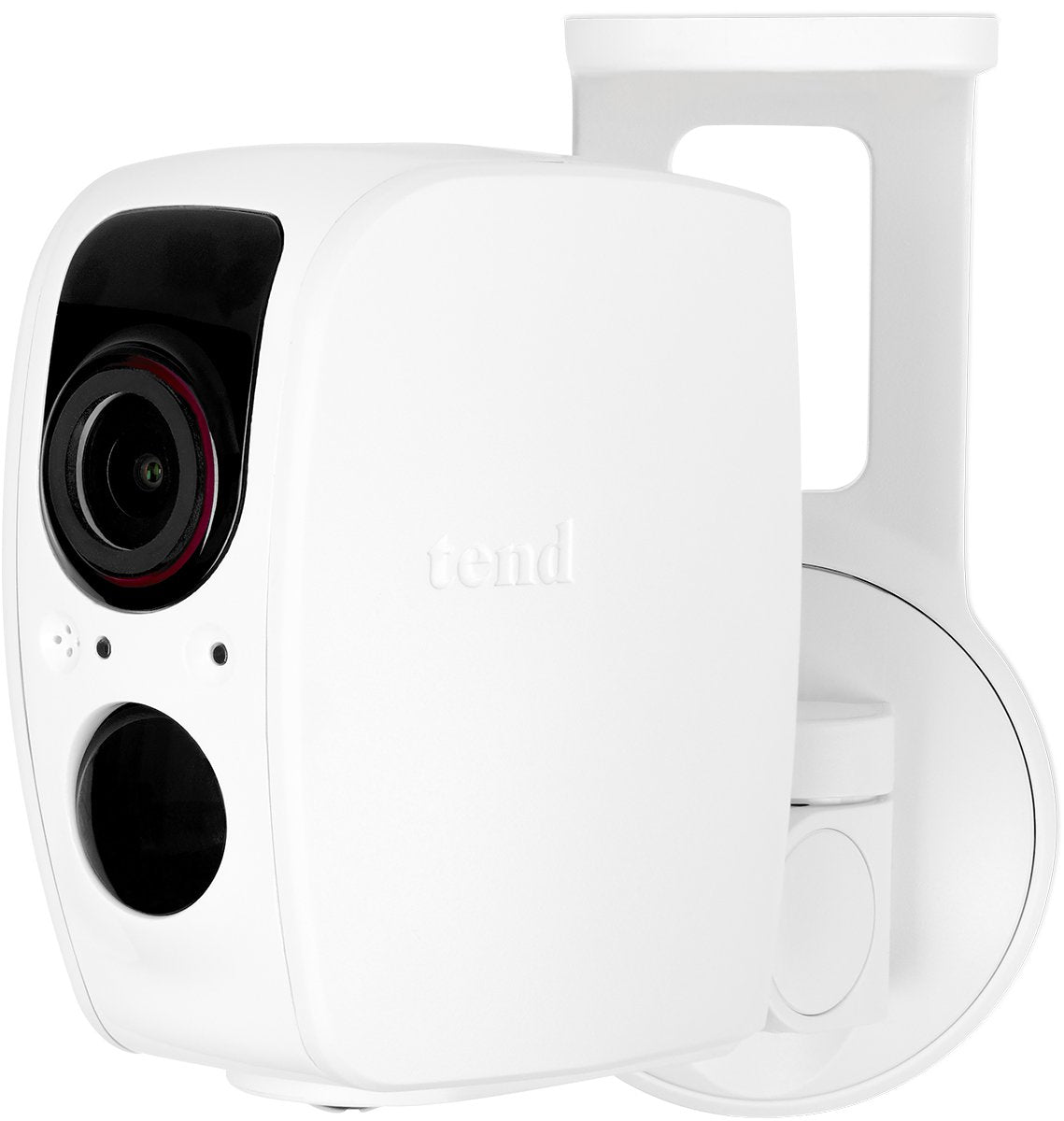 Tend Insights Lynx Pro   Indoor/Outdoor Weatherproof Wifi Security Camera With Battery Backup, Two Way Audio, Night Vision, And Included Cloud Storage, White (Ts0031)