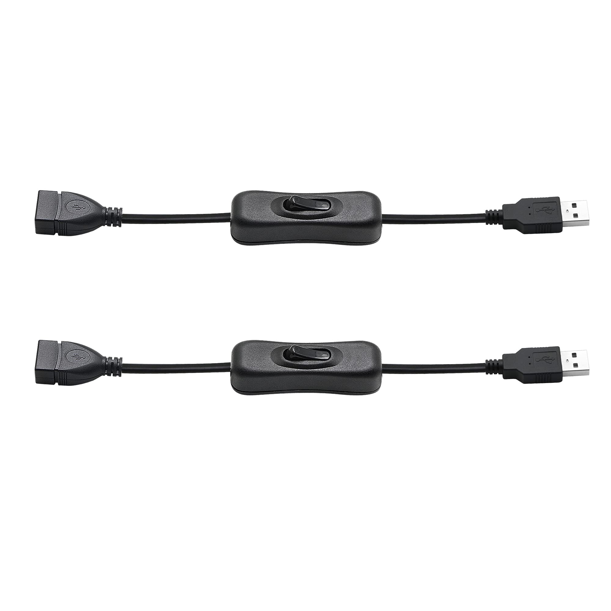 Pngknyocn 20Cm Male To Female Usb Cable With On/Off Switch, For Usb Fan, Led Desk Lamp And Other Computer Peripheral Low Power E