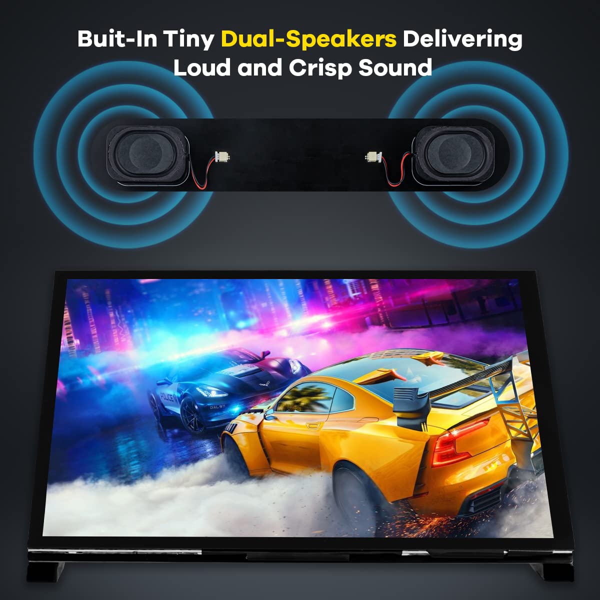 Hosyond 7 Inch Ips Lcd Touch Screen Raspberry Pi Monitor Display 1024  600 Capacitive Screen Hdmi Monitor Compatible With Raspbe