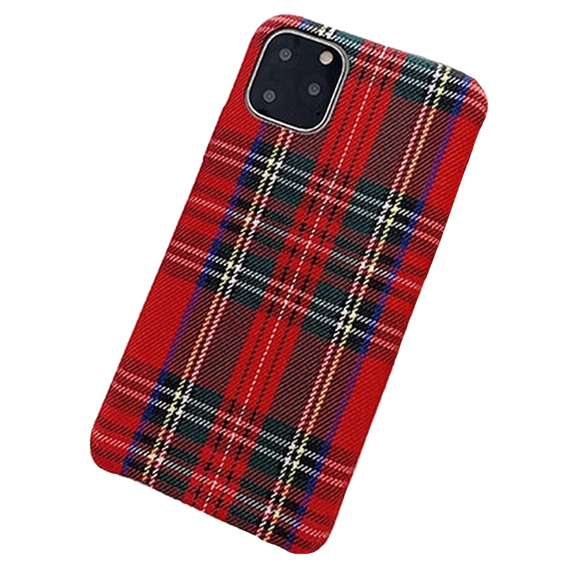 Mixneer Warm Flannel Plaid Cloth Phone Case Simple Plush Fabric Phone Case Compatible With Iphone 14 Pro Max 13 Pro Max Mini Cov