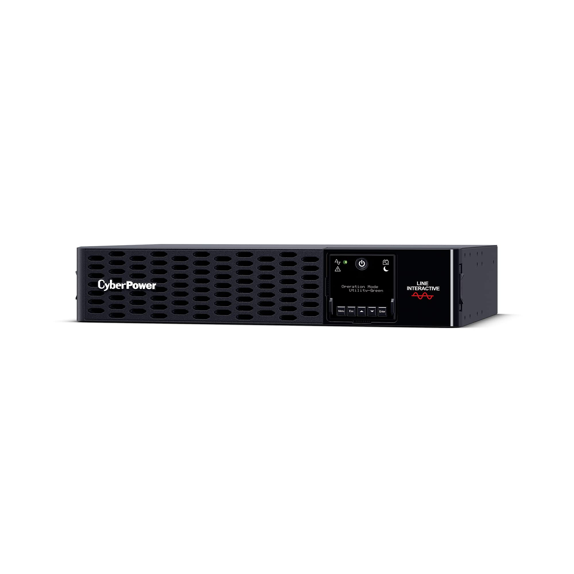 Cyberpower Pr2200Rt2Un Smart App Sinewave Ups System, 2200Va/2200W, 8 Outlets, 2U Rack/Tower, Avr, Pre-Installed Rmcard205