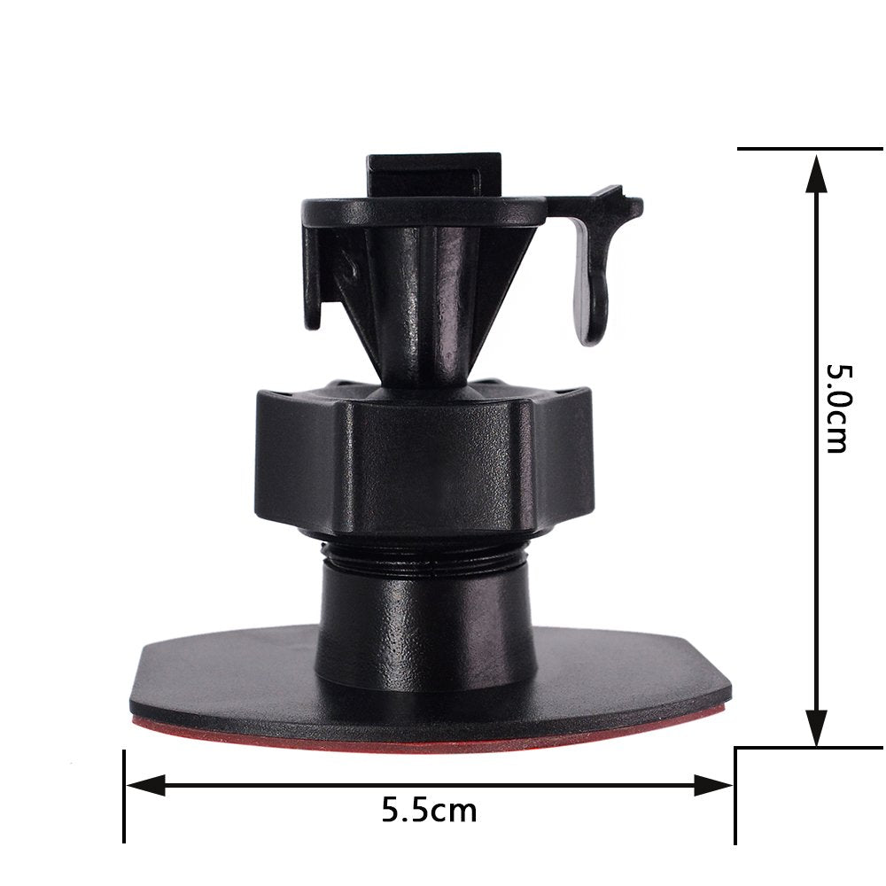 Isaddle Ch02B Car Dash Camera Mount Holder For 3M Double-Sided Adhesive Base -Driving Video Recorder Windshield/Dashboard Mount