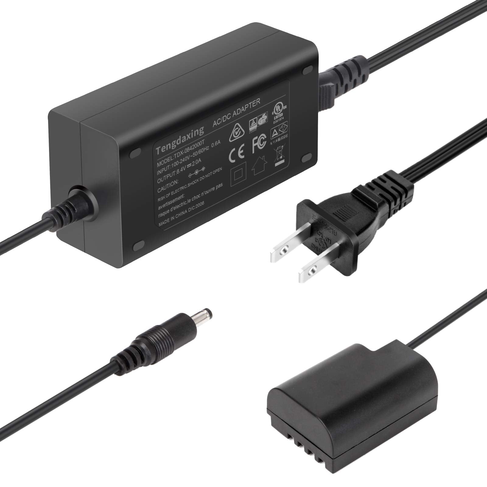 Tengdaxing Dmw Ac10 Dmw Ac8 Dmw Dcc12 Wired Dummy Battery Power Adapter Kit Blf 19 Battery For Panasonic Lumix Dmc Gh3 Gh3K Gh3H Gh3A Gh4 Gh4K Gh4H Dc Gh5 Gh5S Gh5M G9 G9L G9K Cameras