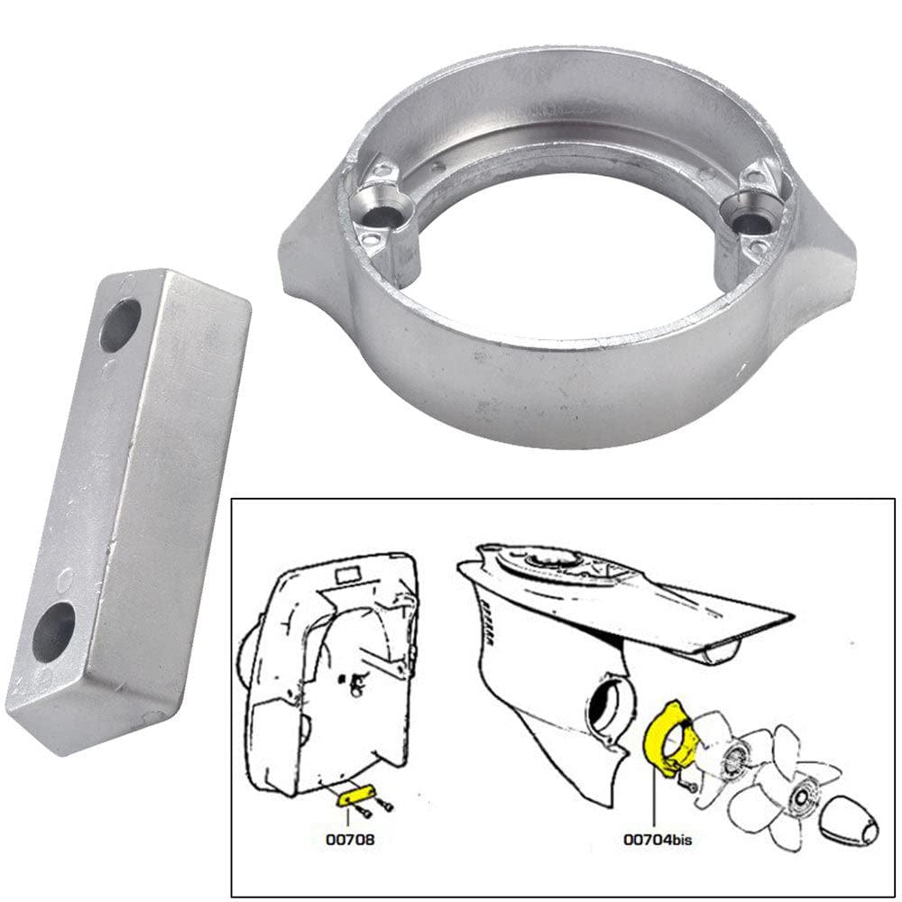 Tecnoseal Anode Kit W/Hardware - Volvo Duo-Prop 290 - Zinc,WBAUVB00P0DFR82