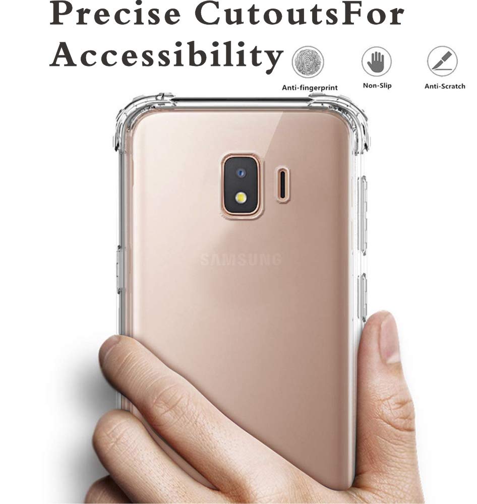 Samsung Galaxy J2 Core Case, Galaxy J2 Pure Phone Case, J2 Dash/J2 Shine, Lightweight Soft Slim Crystal Full Body Protection Pho