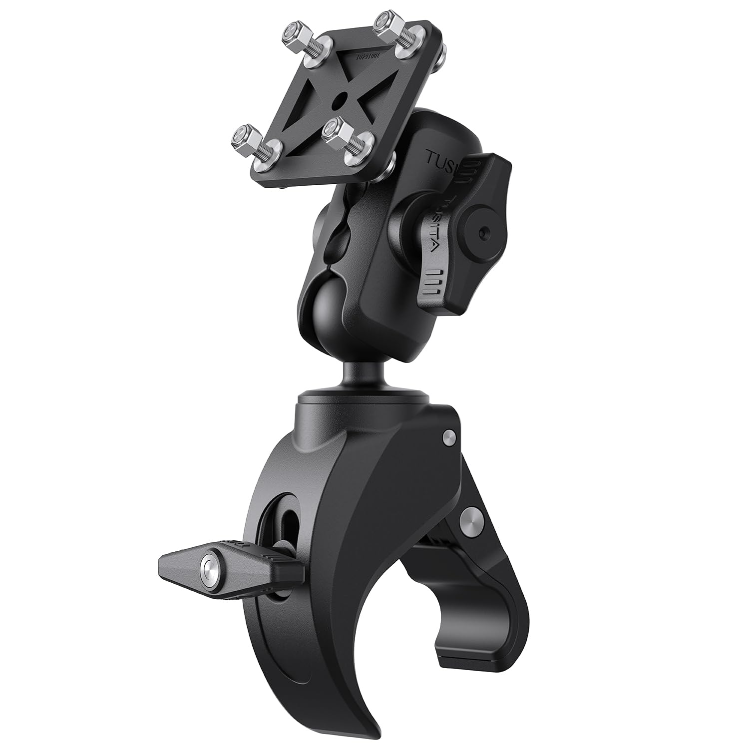 Tusita Motorcycle Atv/Utv Mount Compatible With Garmin Montana, Zumo Xt   Claw Clamp Base