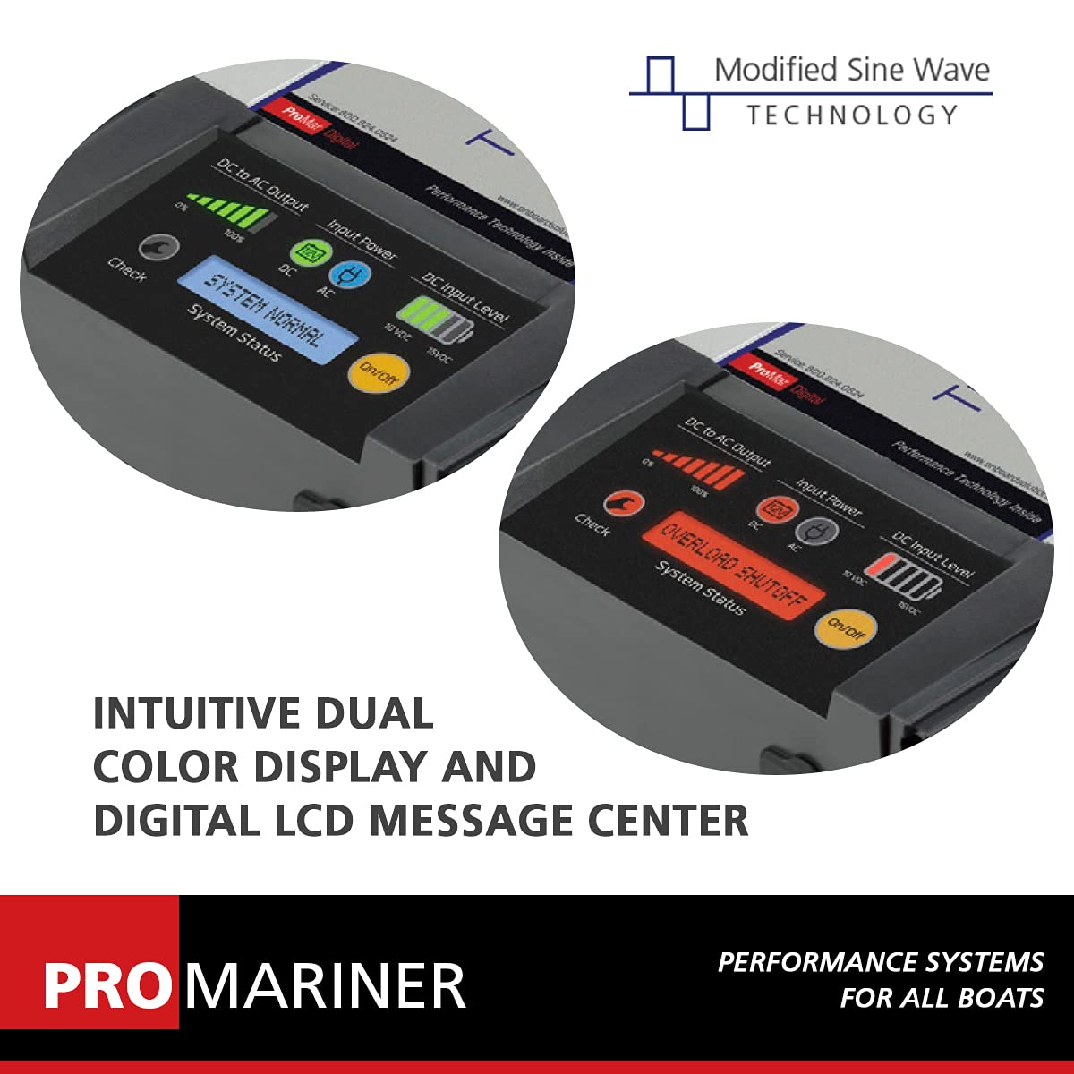 Promariner 06200 True Power Plus Modified Sine Wave Inverter 2000W, 12V,WBEEAB07BS355BC