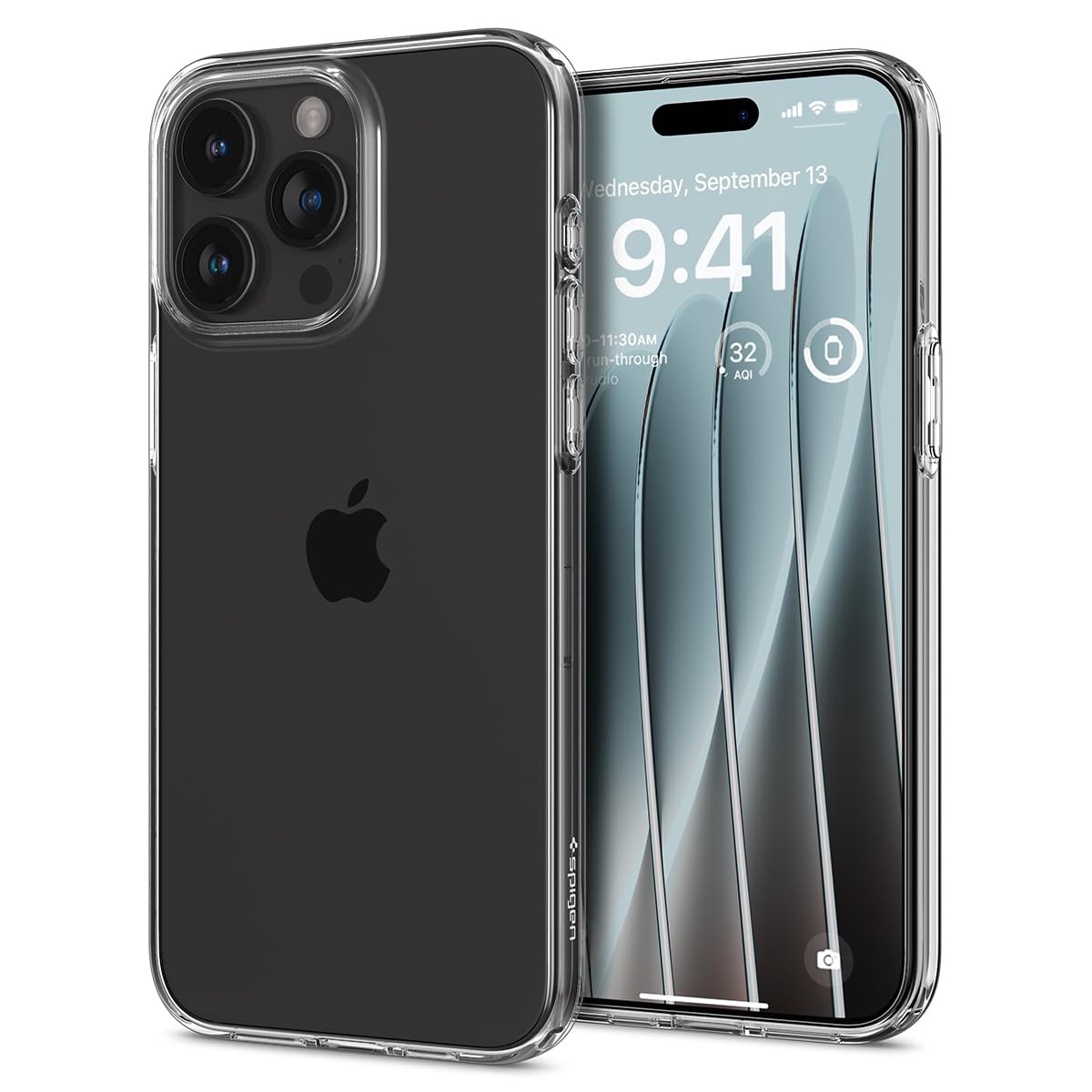 Spigen Liquid Crystal Designed For Iphone 15 Pro Case (2023), Military Grade Drop Protection]   Crystal Clear