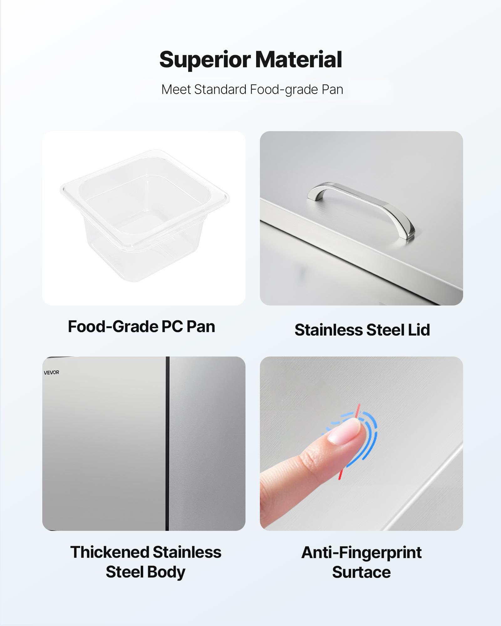 Vevor 72W Commercial Refrigerator, 18.7 Cu. Ft Sandwich Prep Refrigerated Table, Mega Top Food Prep Fridge With 30 Pans And Cutt