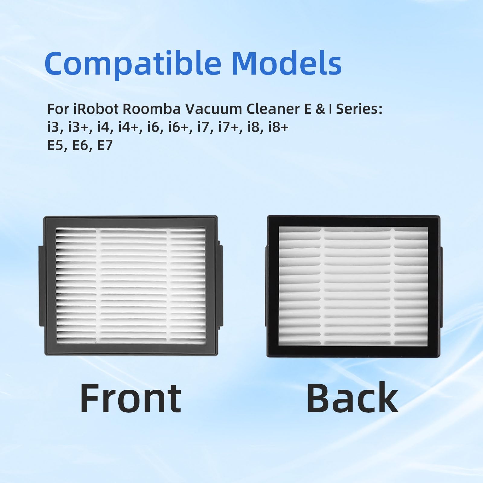 12 Pack High Efficiency Filters Replacement Compatible For Irobot Roomba E, I, J Series I1 I1+ I3 I3+ I4 I5 I5+I6 I6+ I7 I7+ I8