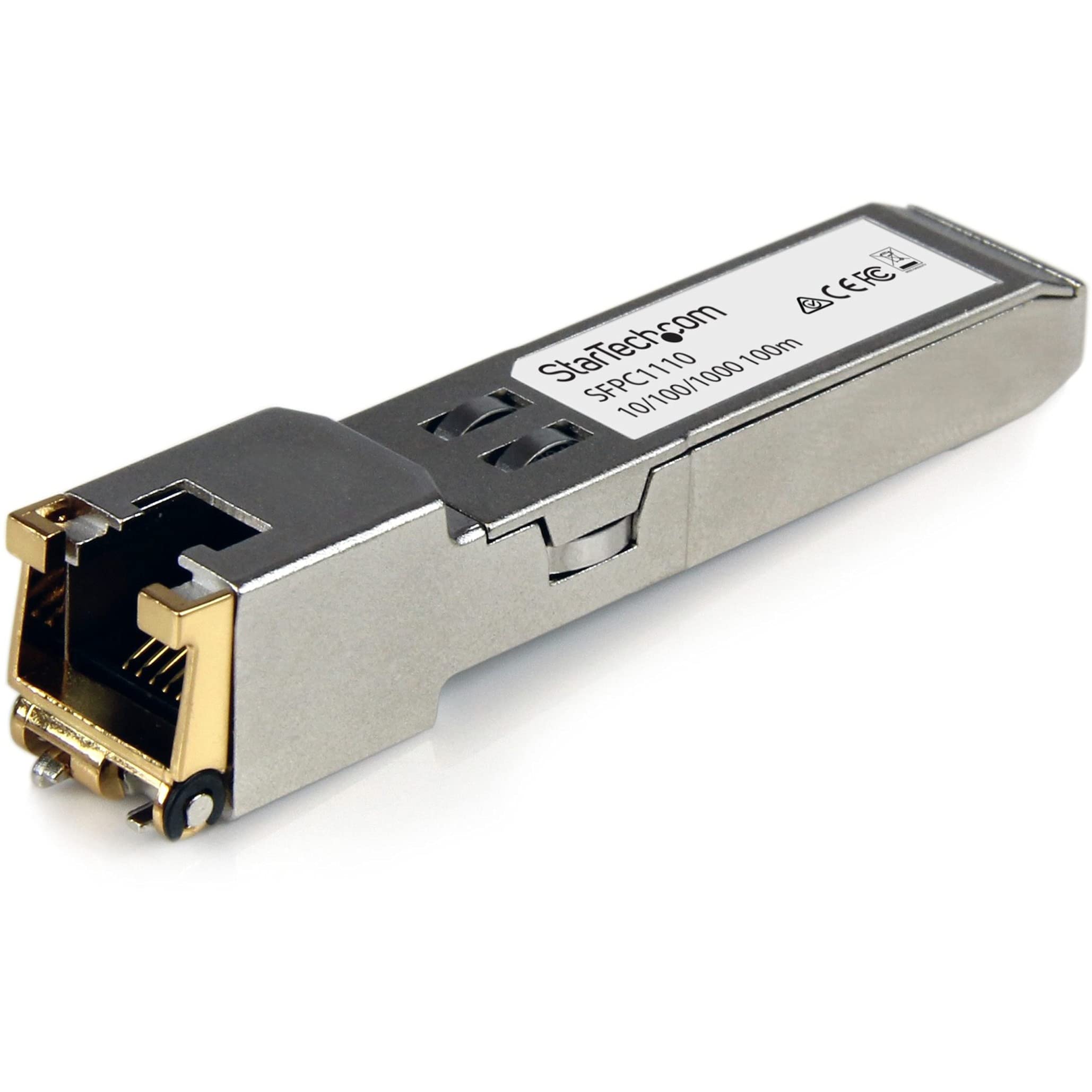 Startech.Com Cisco Sfp Ge T Compatible Sfp Module   1000Base T   Sfp To Rj45 Cat6/Cat5E   10/100/1000 Mbps   Rj 45 100M   Cisco