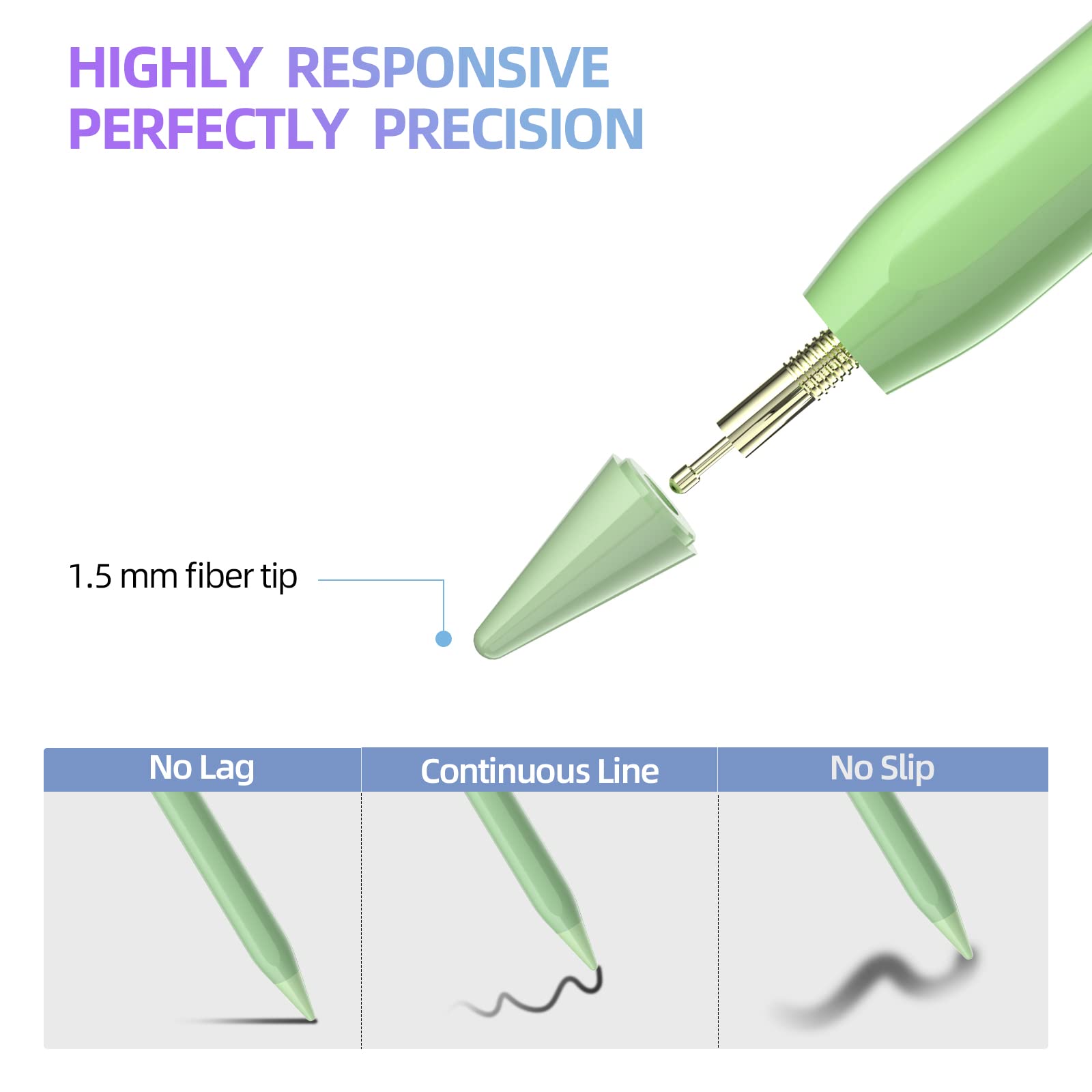 Mmk Stylus Pen For Ipad 10Th 9Th Gen, For Ipad Air 5/4/3Rd, Ipad Pro 11/12.9 Inch, With Palm Rejection & Tilt Sensitivity, Stylu