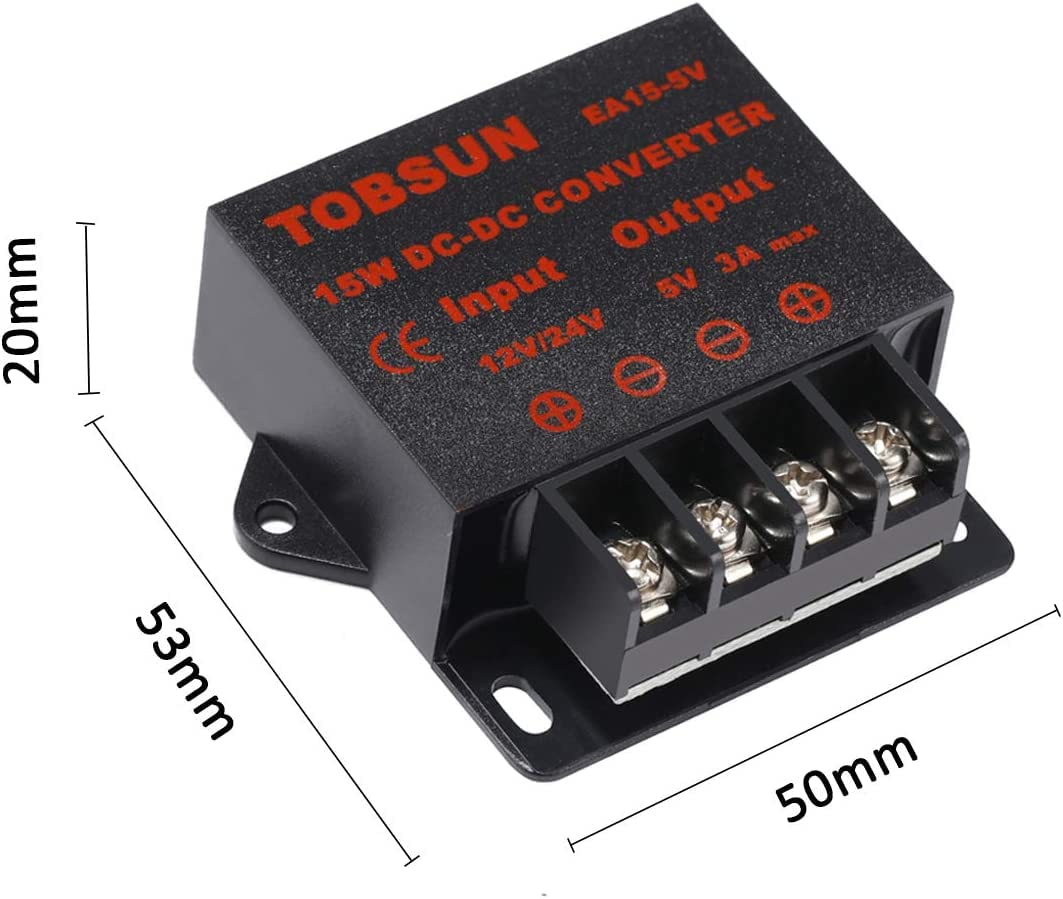 Dc 12V 24V To 5V 3A Converter Dc Voltage Reducer Regulator Step Down Buck Converter Power Supply Volt Transformer Module