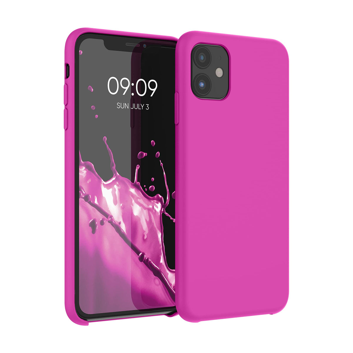 Kwmobile Case Compatible With Apple Iphone 11 Case   Tpu Silicone Phone Cover With Soft Finish   Magenta